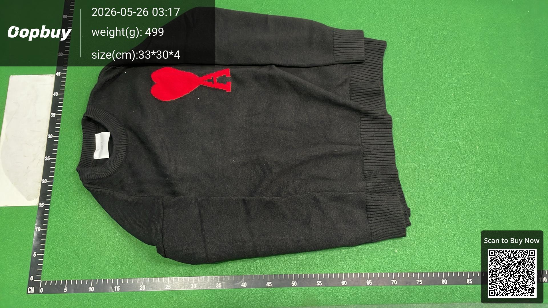 Foto QC 4 de Ami Paris Ami de Coeur Crewneck Sweater White