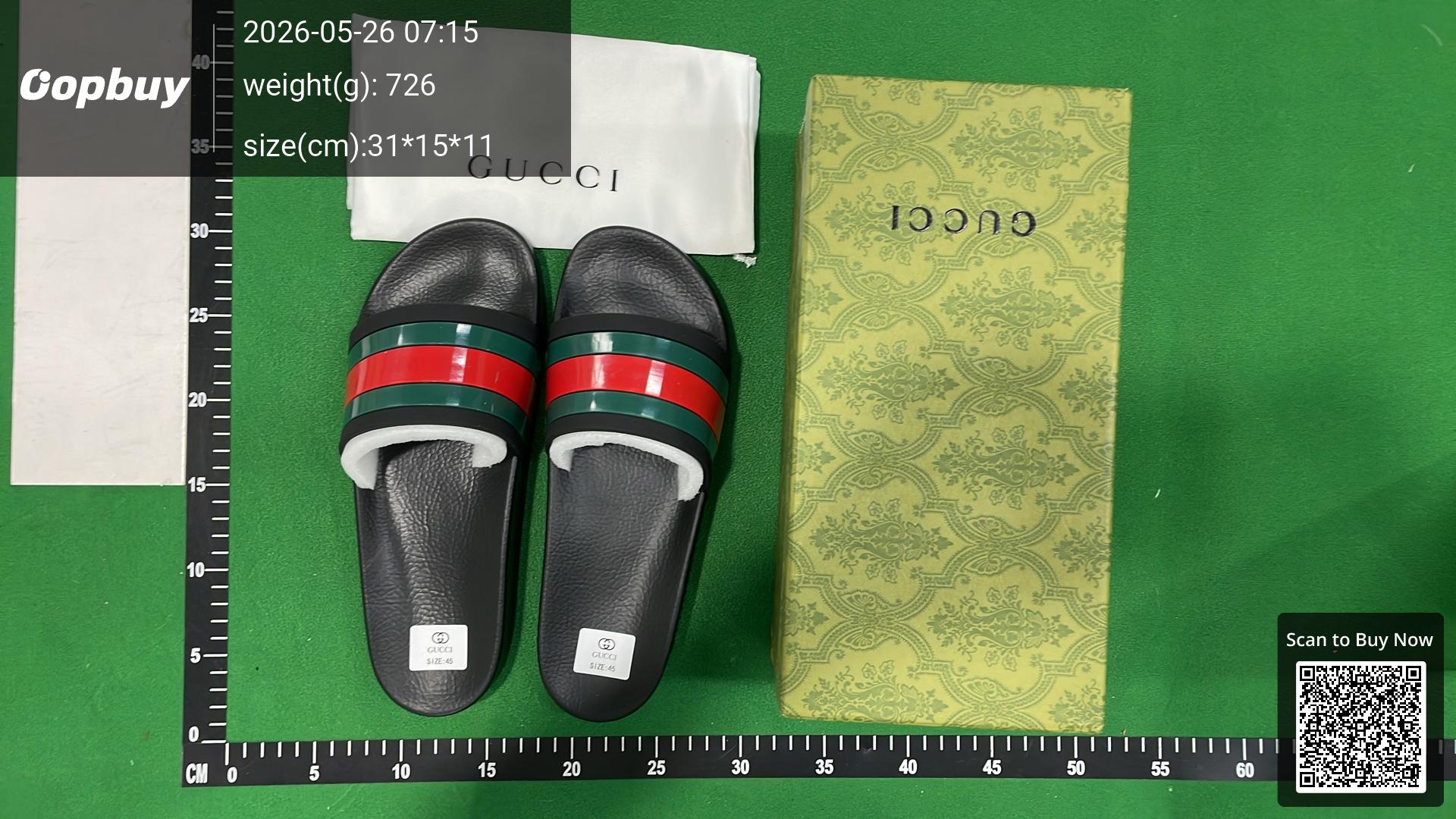 Foto QC 1 de Gucci Pursuit Slide GG Supreme Beige Ebony
