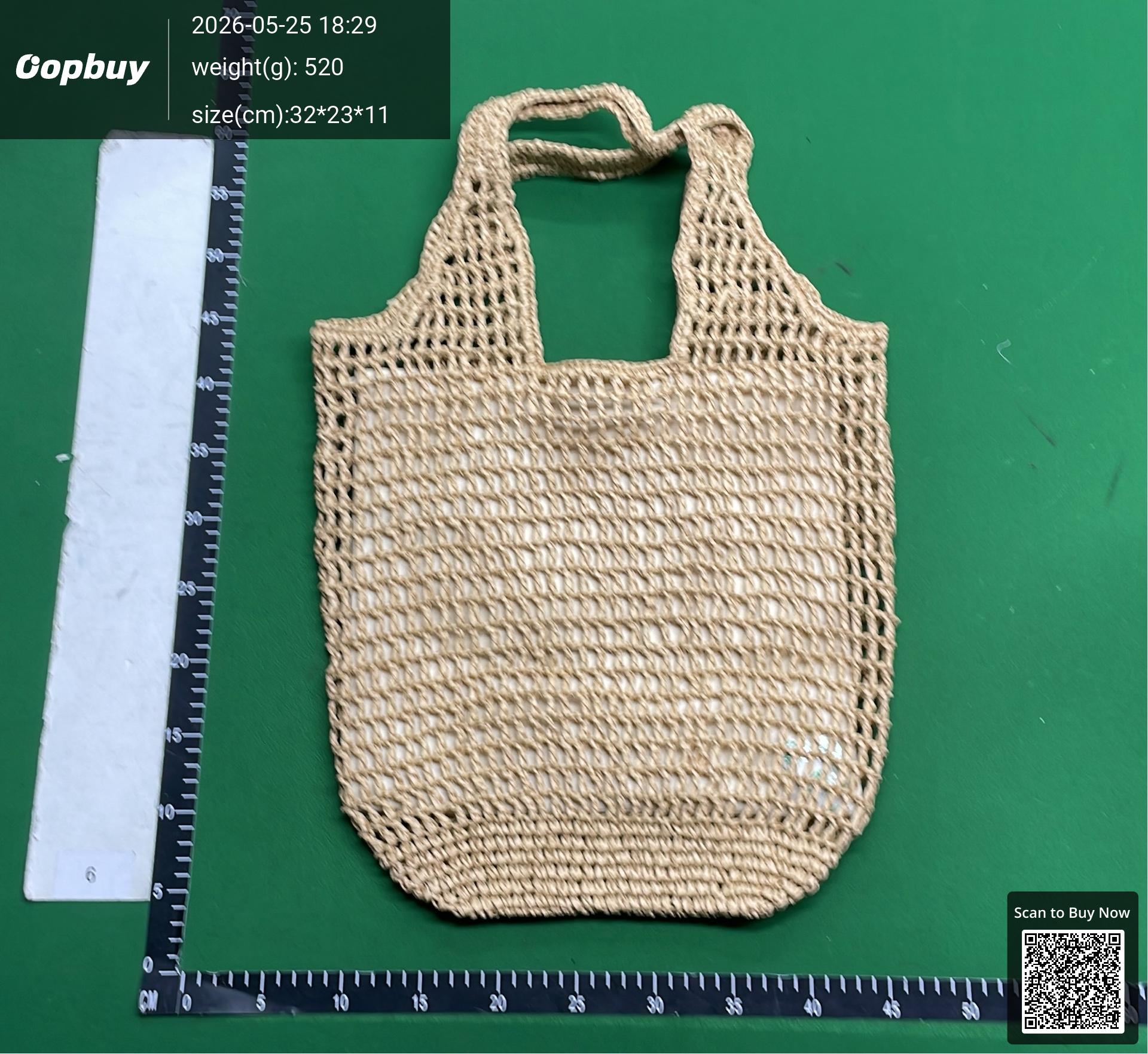 Foto QC 6 de Prada Raffia Tote Bag 30x34 Natural