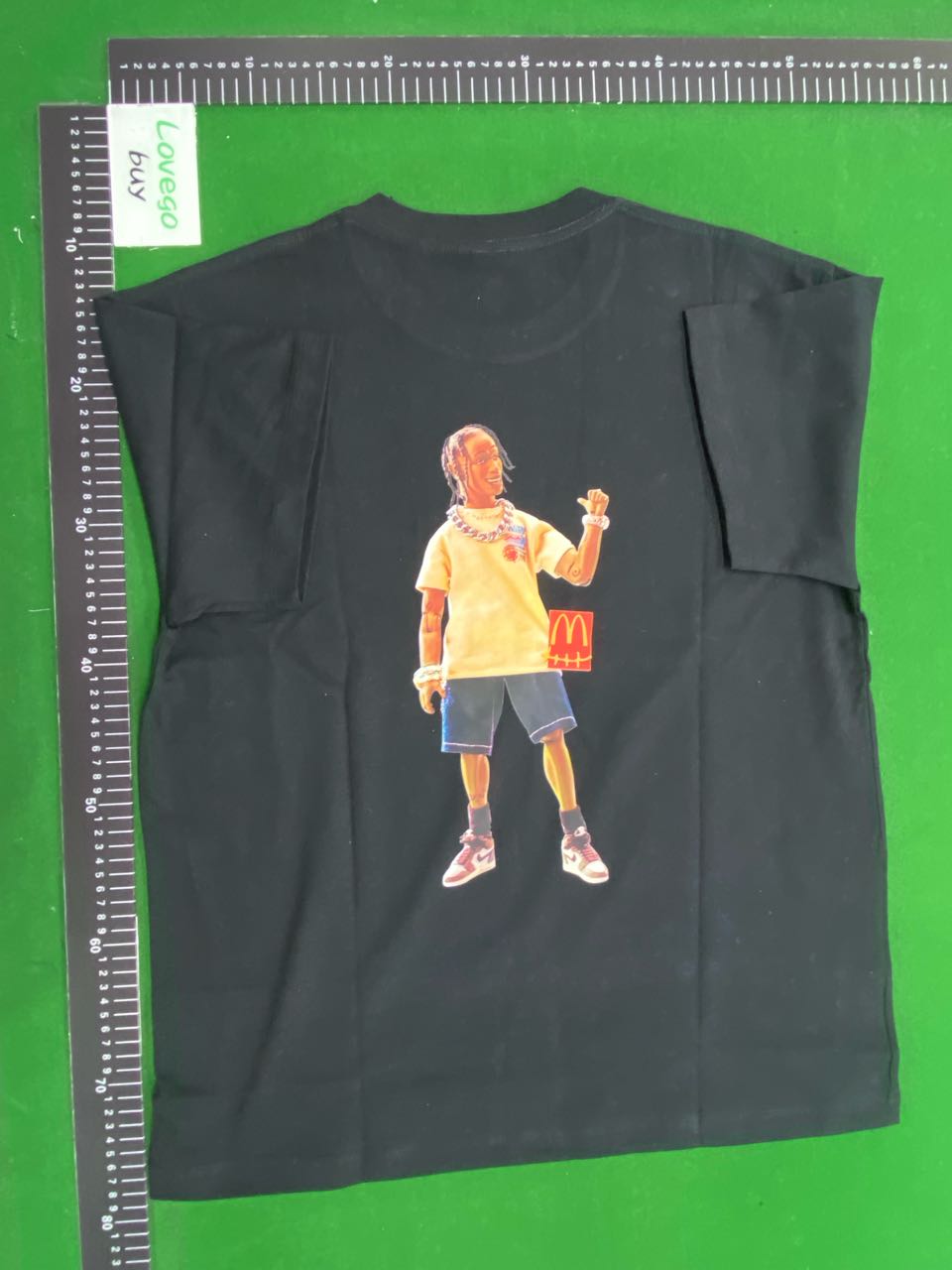 Foto QC 5 de Travis Scott McDonald's T-shirt Action Figure Blue
