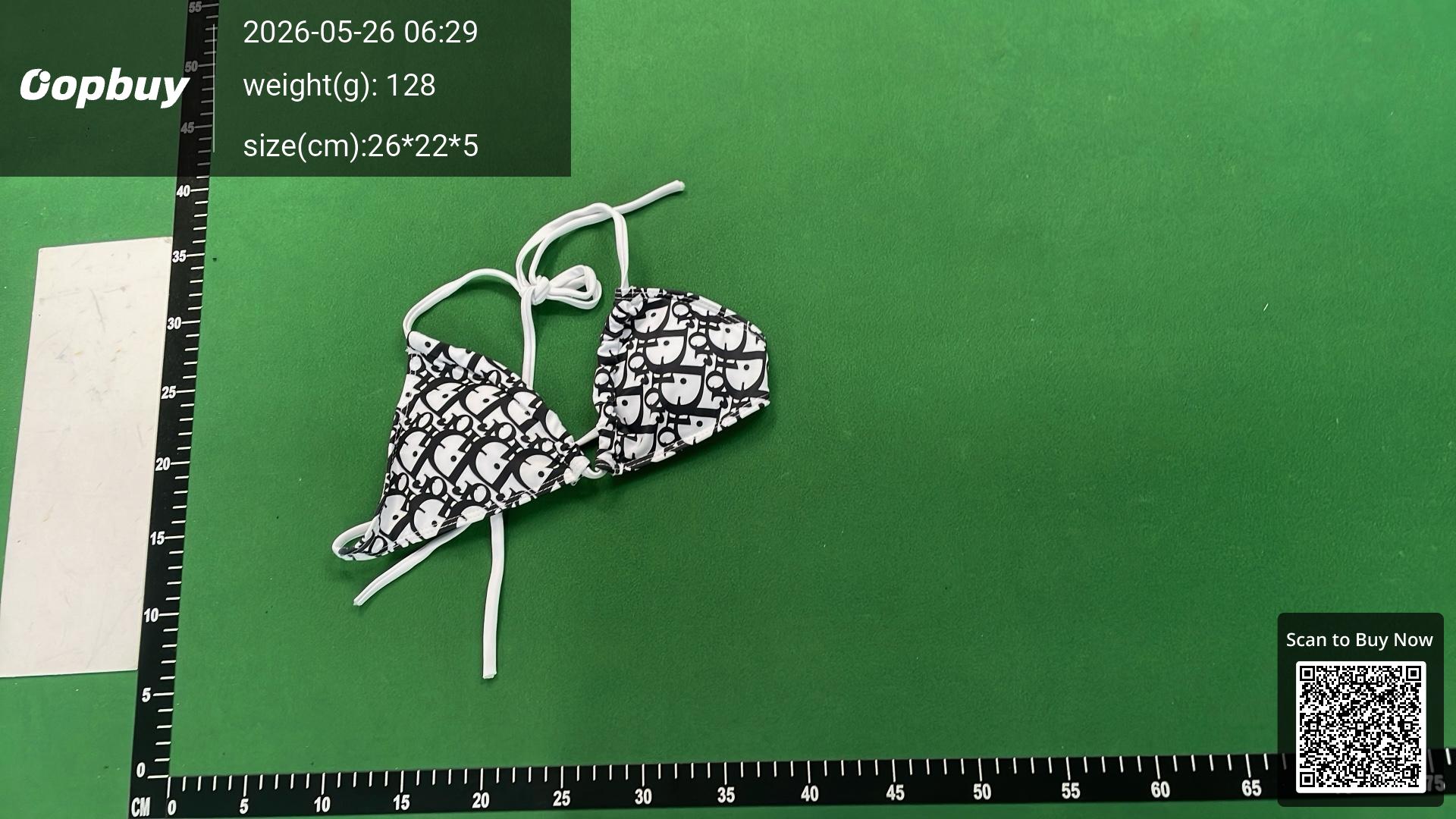 Foto QC 3 de Dior Underwear Checkerboard Heart Print Black White Red