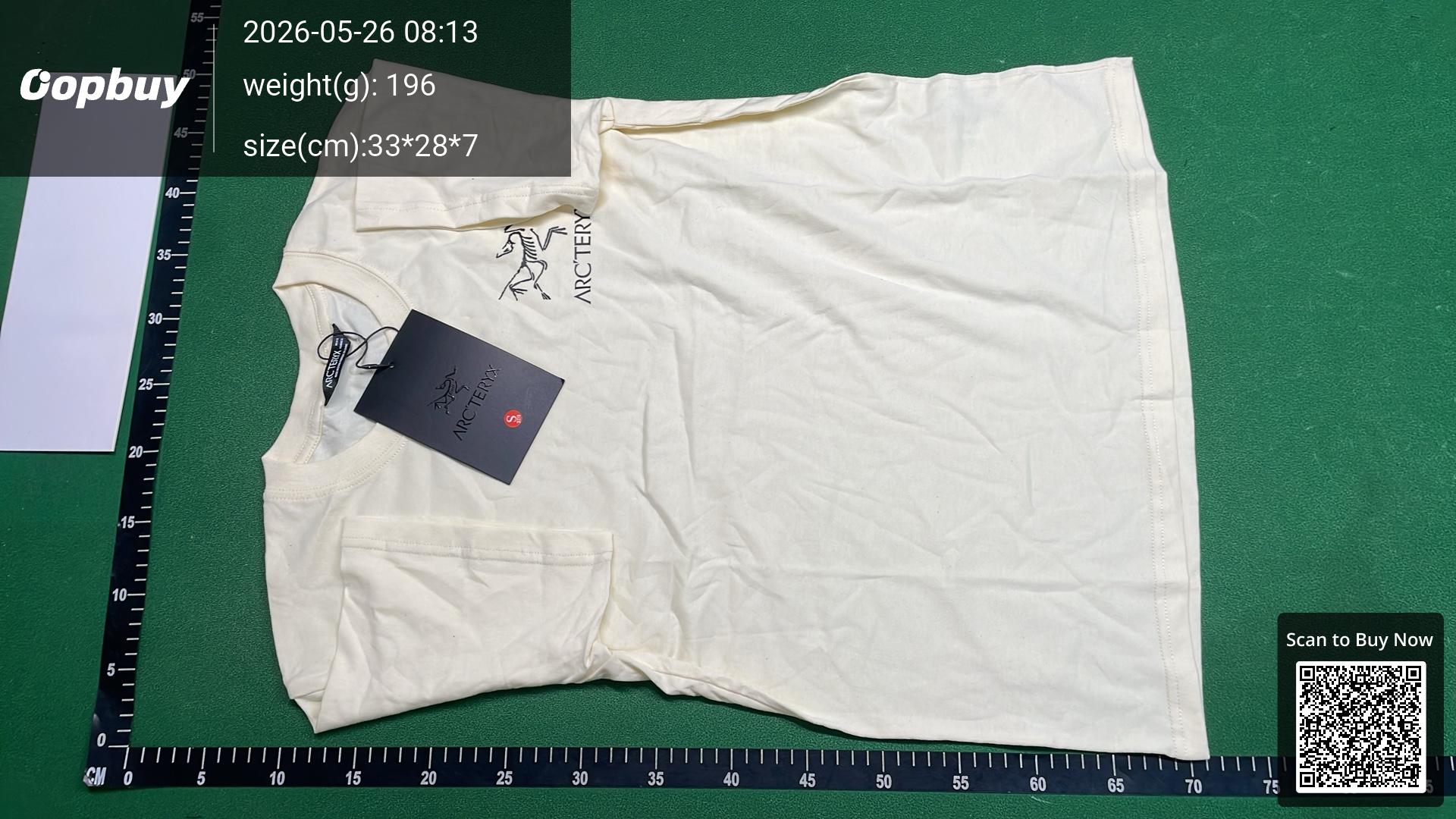Foto QC 3 de Arc'teryx T-shirt Contrast Stitching Logo Off-White