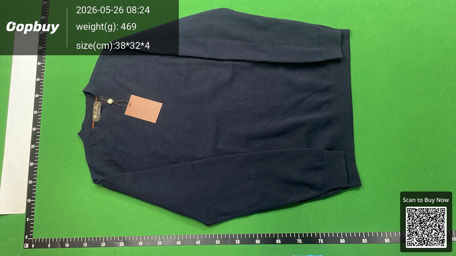 Foto QC 3 de Loro Piana Crewneck Sweater Cashmere Burgundy