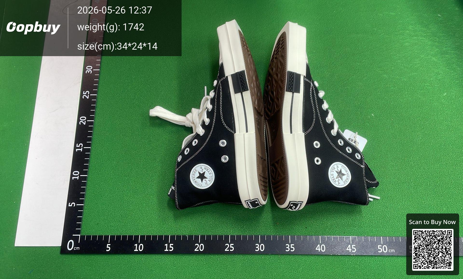 Foto QC 4 de Converse Chuck 70 High Rick Owens DRKSHDW TURBODRK Black 172344C