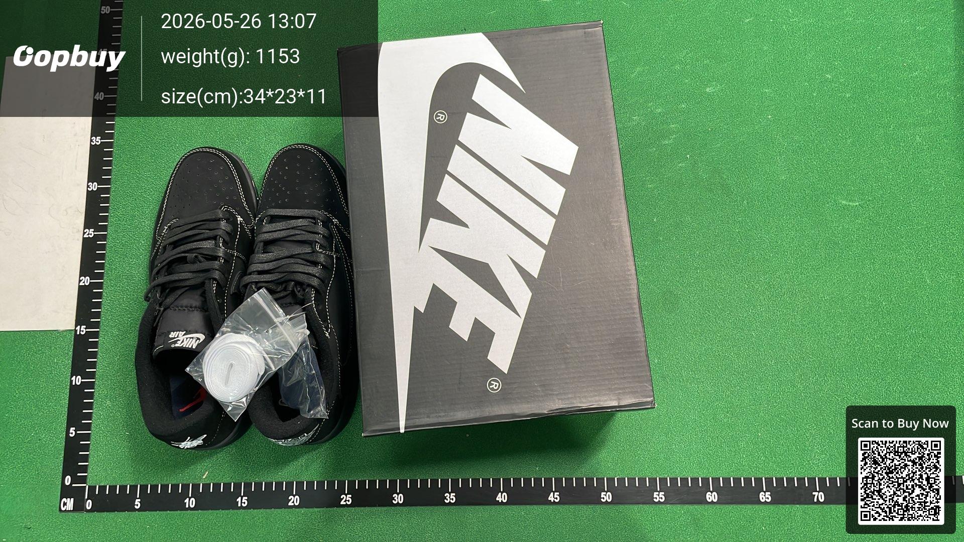Foto QC 2 de Jordan 1 Retro Low OG SP Travis Scott Black Phantom DM7866-001