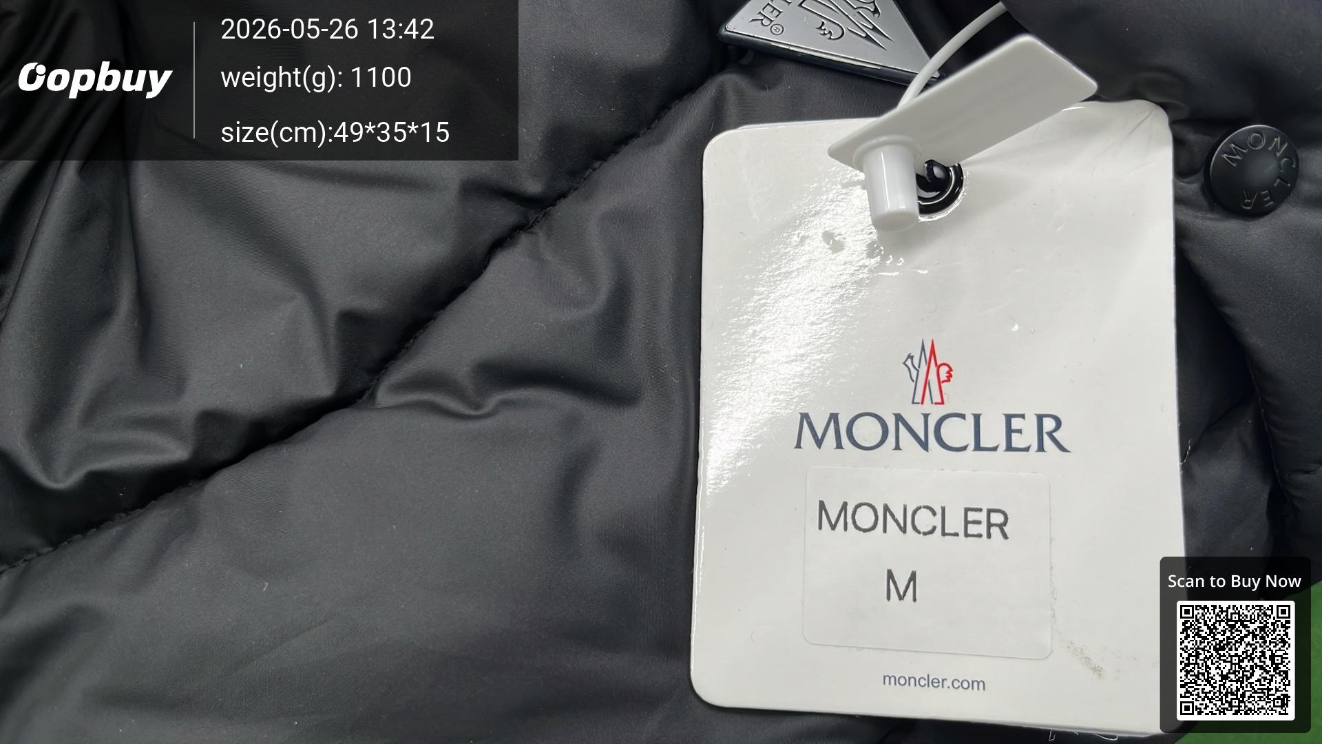 Foto QC 1 de Moncler Maya Puffer Jacket Matte Hooded Navy
