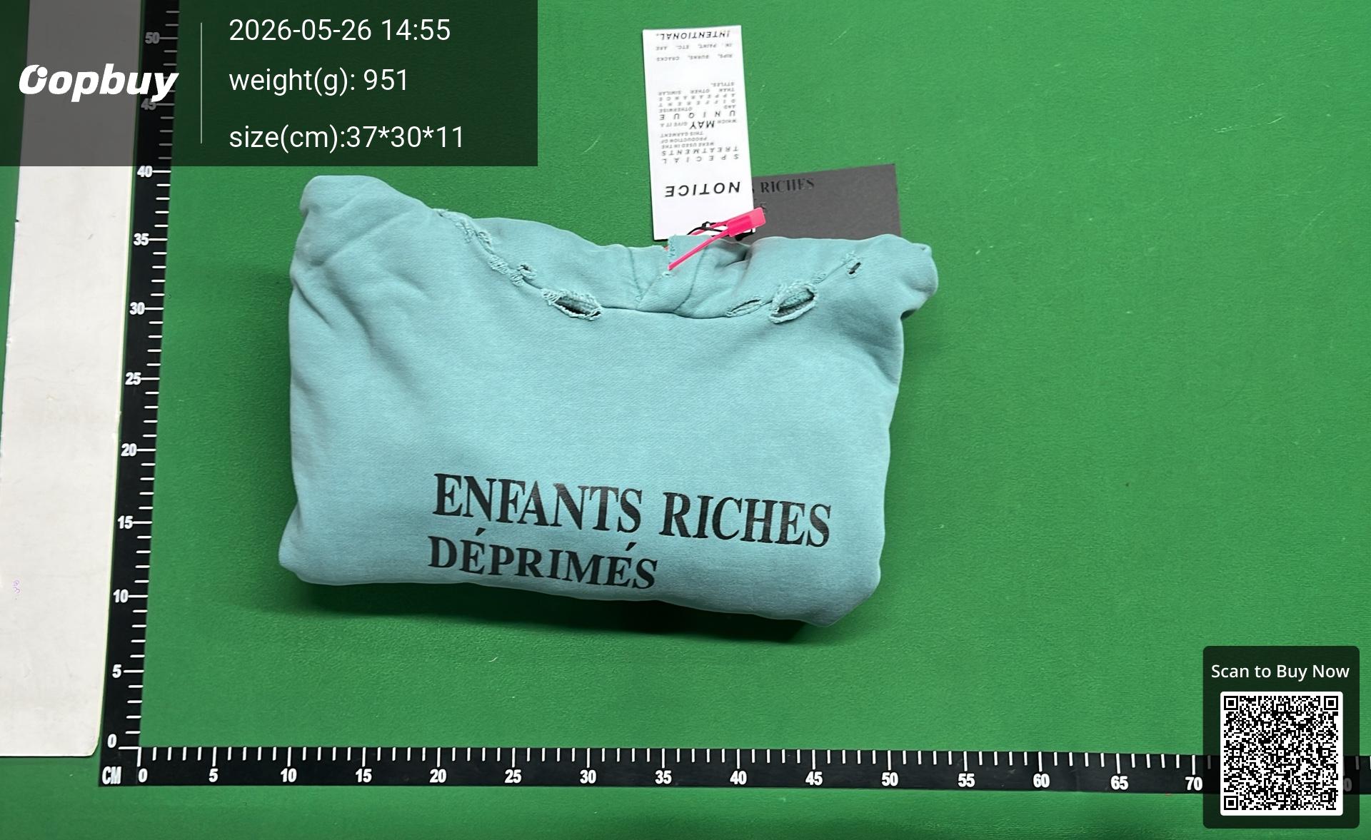 Foto QC 8 de Enfants Riches Déprimés Logo Hoodie Sweater Black