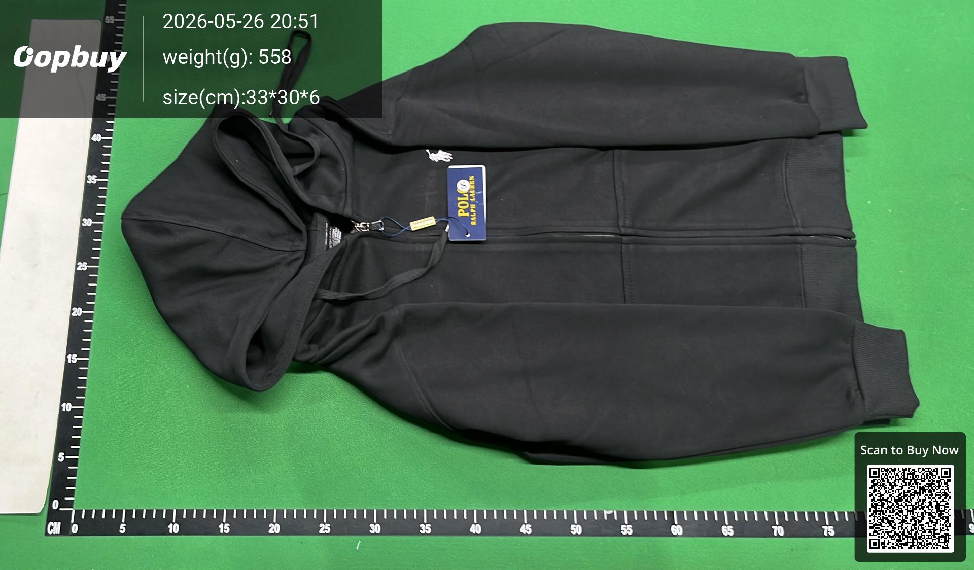Foto QC 4 de Polo Ralph Lauren Zip Sweater Hoodie Black