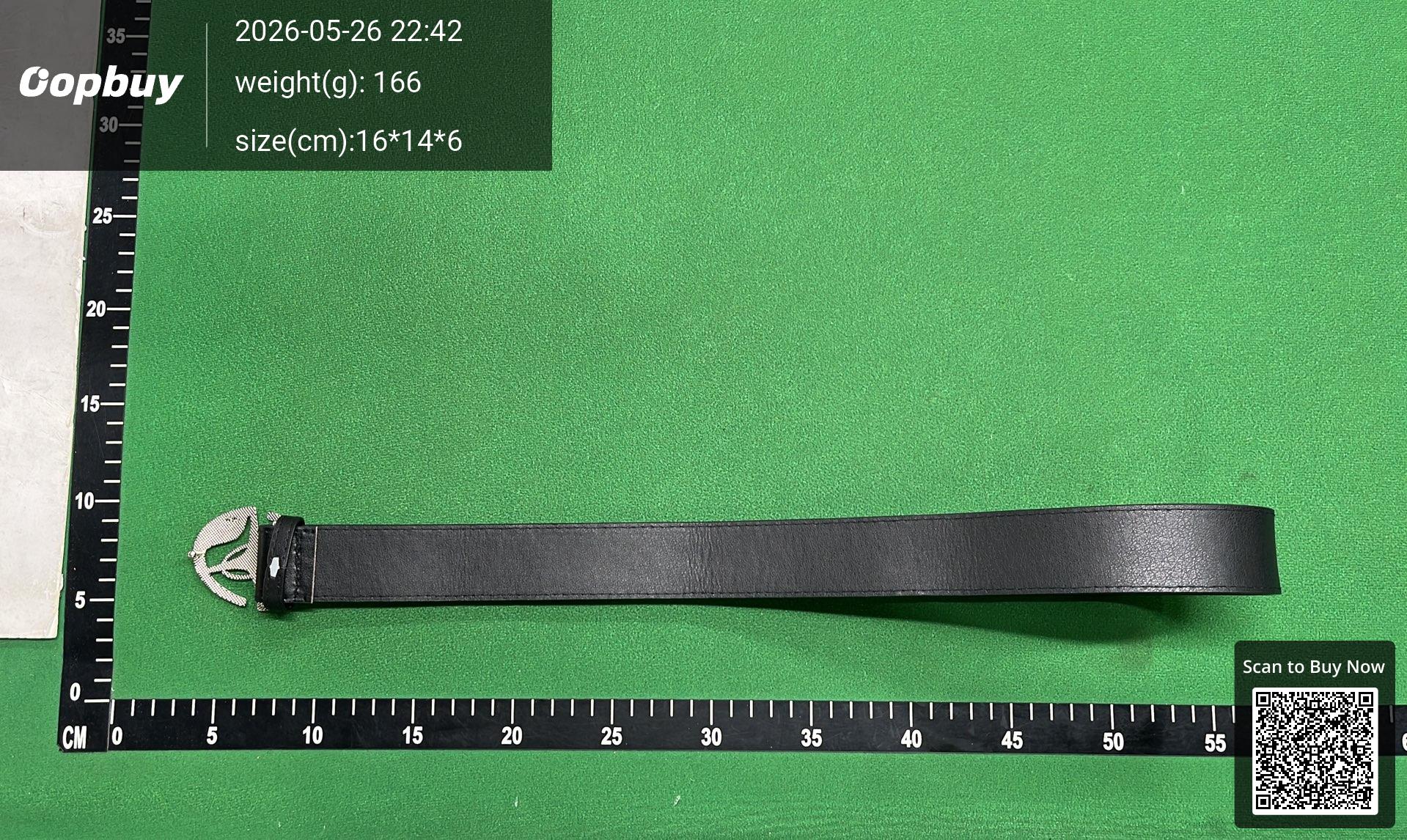 Foto QC 3 de Other Vintage Metal Buckle Belt Black