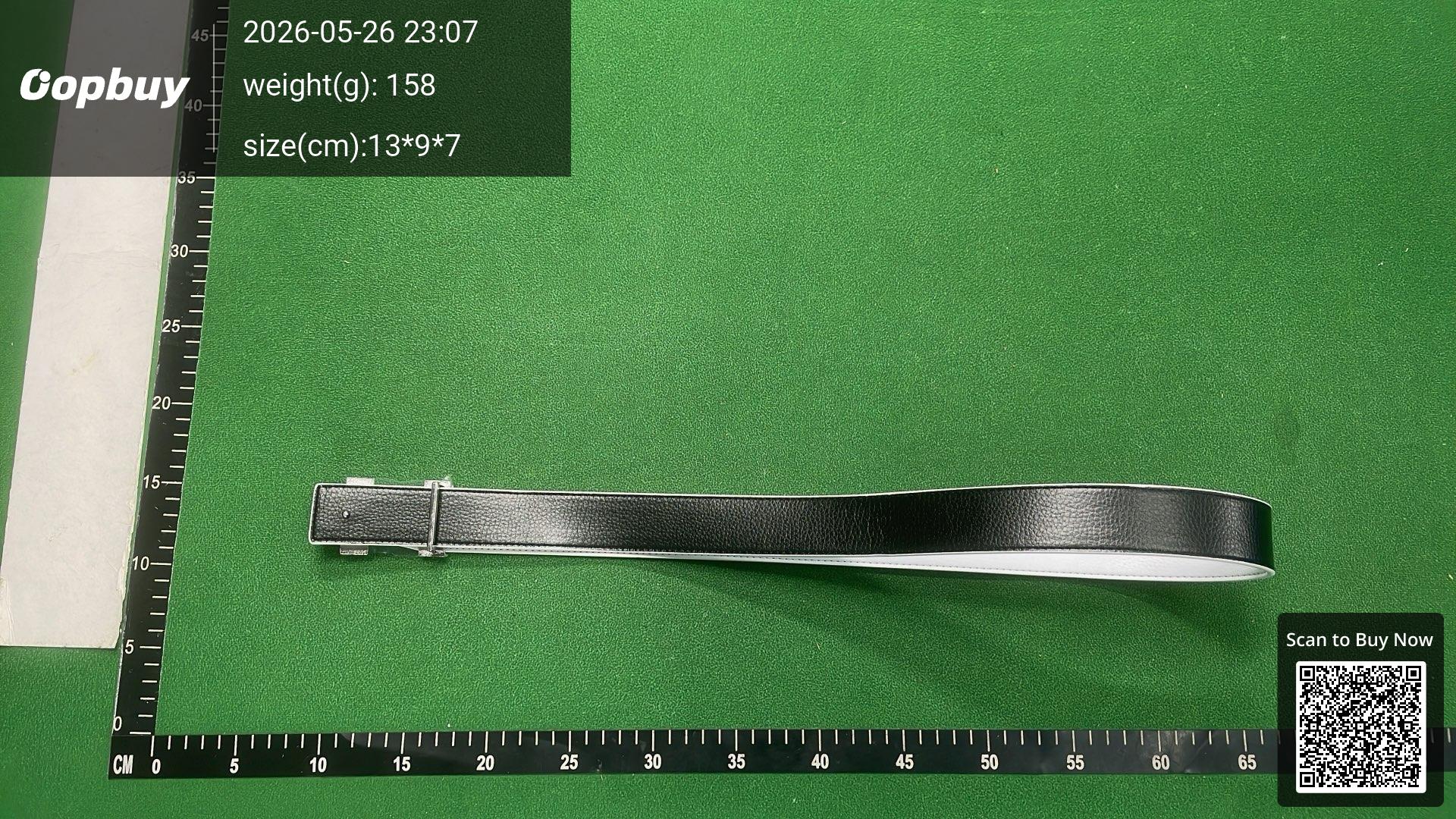 Foto QC 3 de Hermes H Belt Reversible Belt White Black