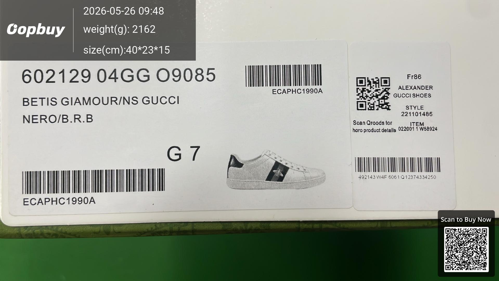 Foto QC 8 de Gucci Ace Low GG Supreme Bees 473762