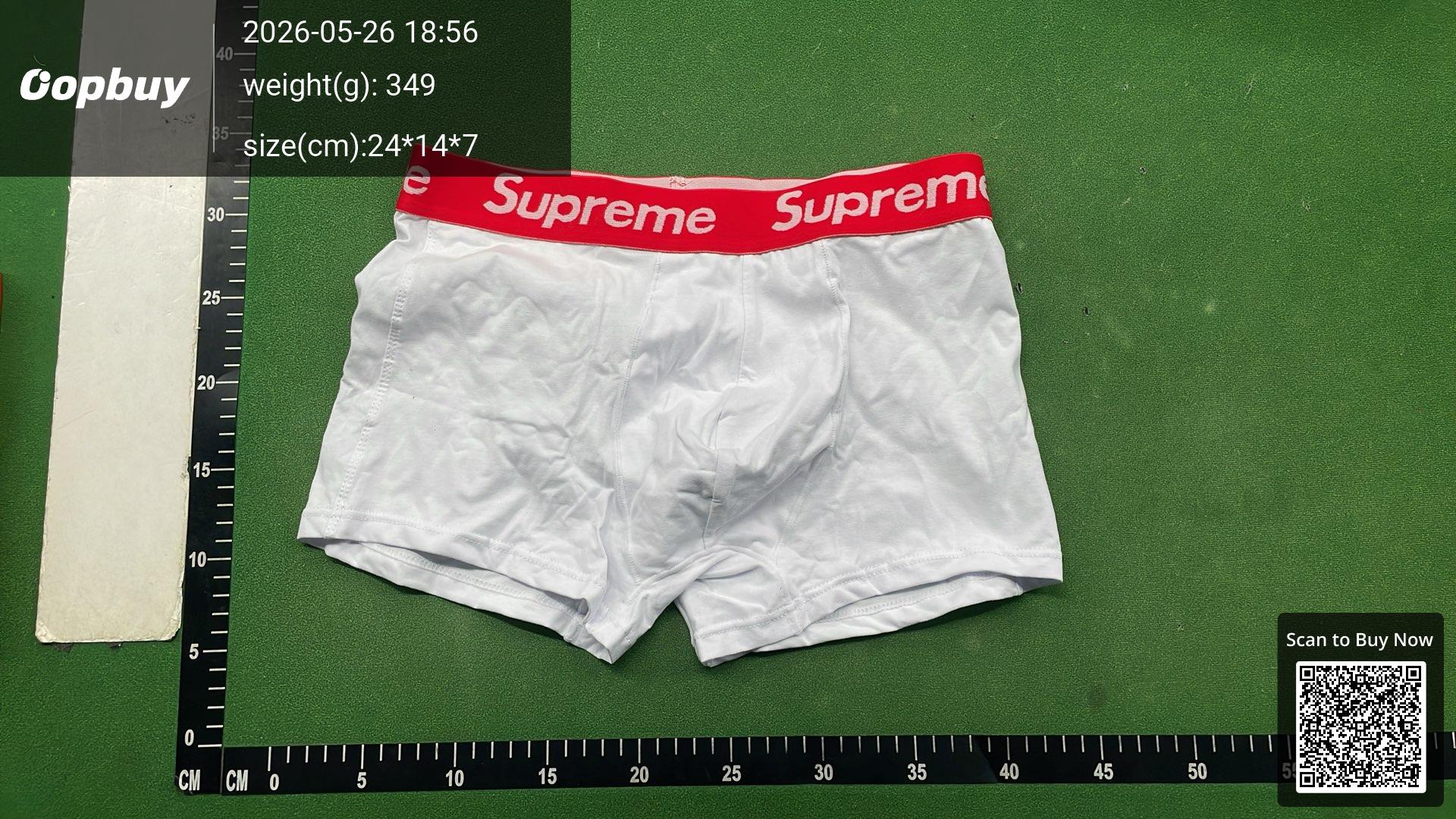 Foto QC 2 de Supreme Underwear Cotton Boxer Briefs Red Blue Black