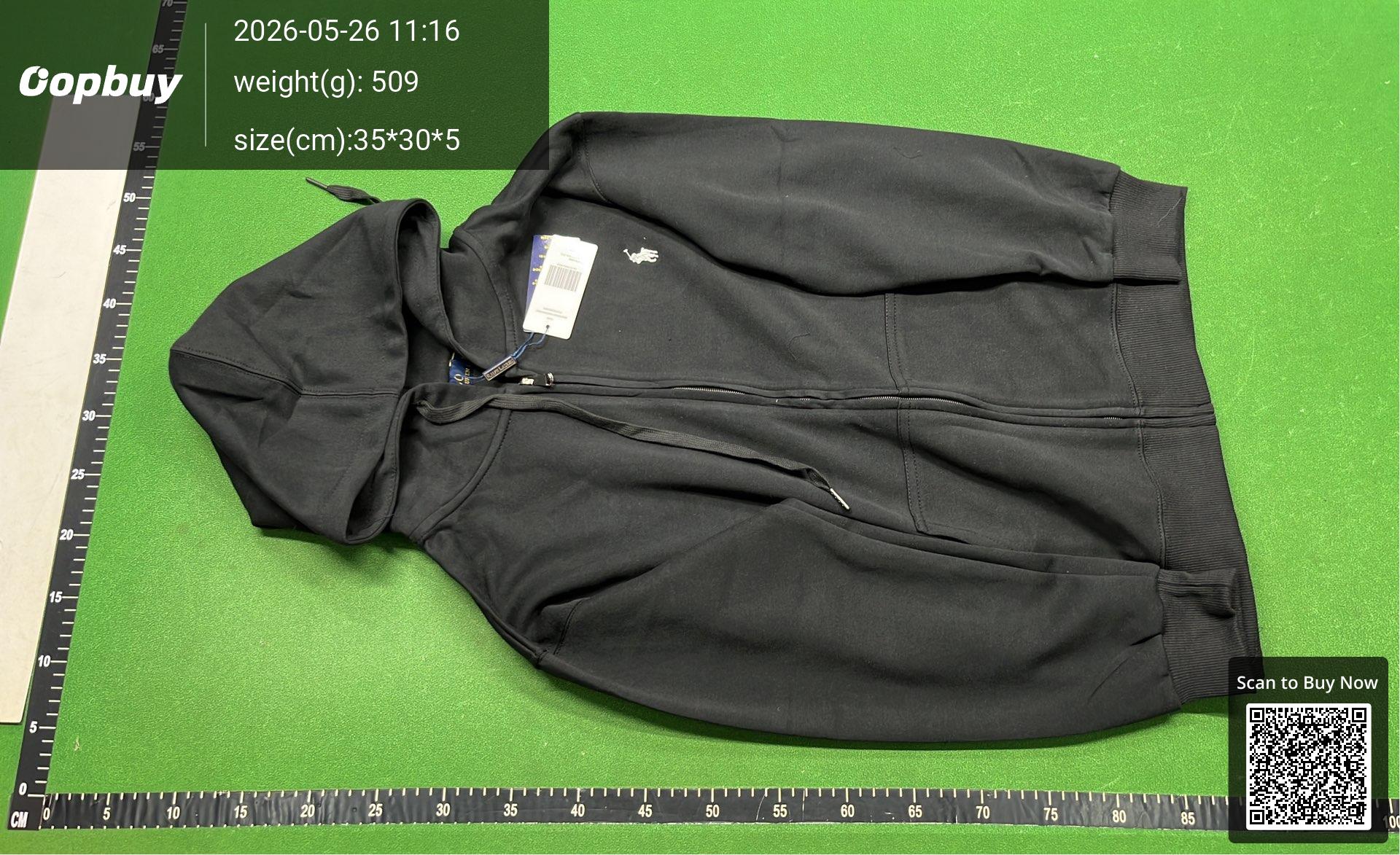 Foto QC 4 de Polo Ralph Lauren Zip Sweater Cotton Hoodie White
