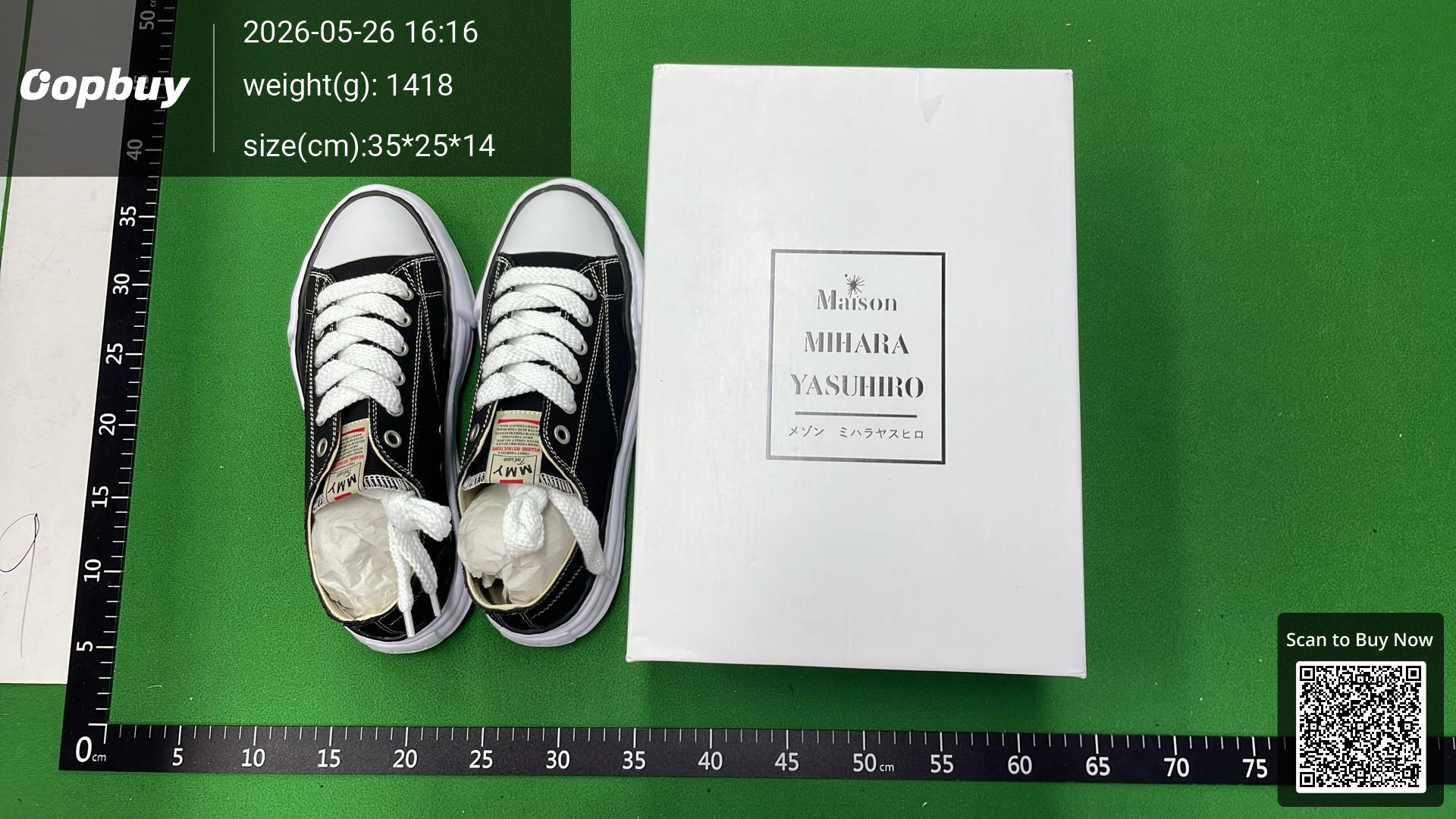 Foto QC 1 de Maison Mihara Yasuhiro Peterson Canvas Low Original Sole Black