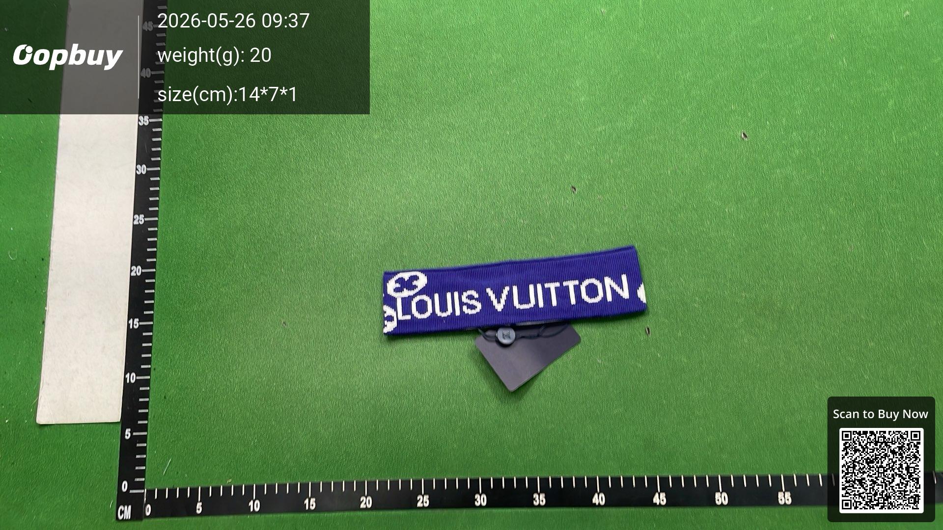 Foto QC 1 de Louis Vuitton Logo Headband Blue