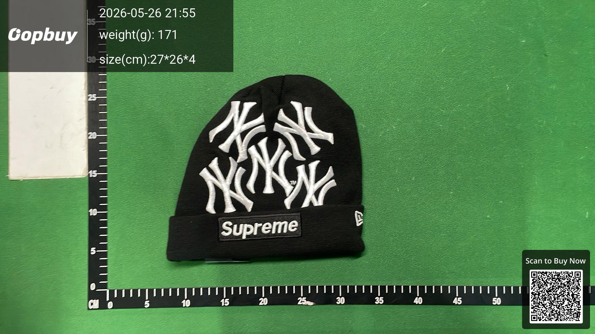 Foto QC 8 de Supreme New Era New York Yankees Box Logo Beanie Black