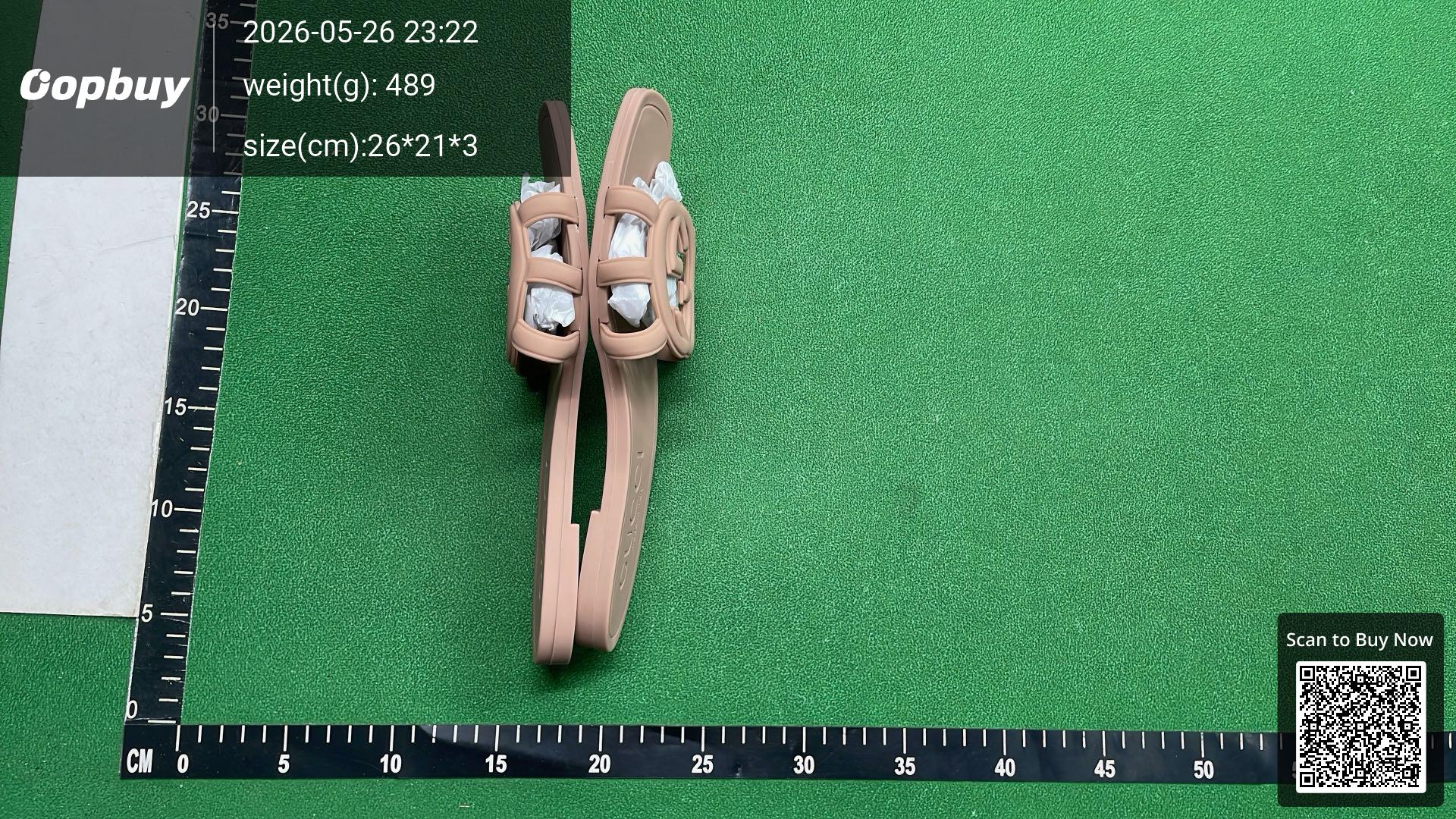 Foto QC 6 de Gucci Interlocking G Slide Sandal Rubber Pink