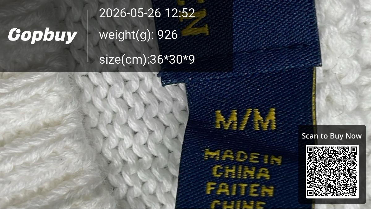 Foto QC 4 de Polo Ralph Lauren Crewneck Sweater Flag Knit White