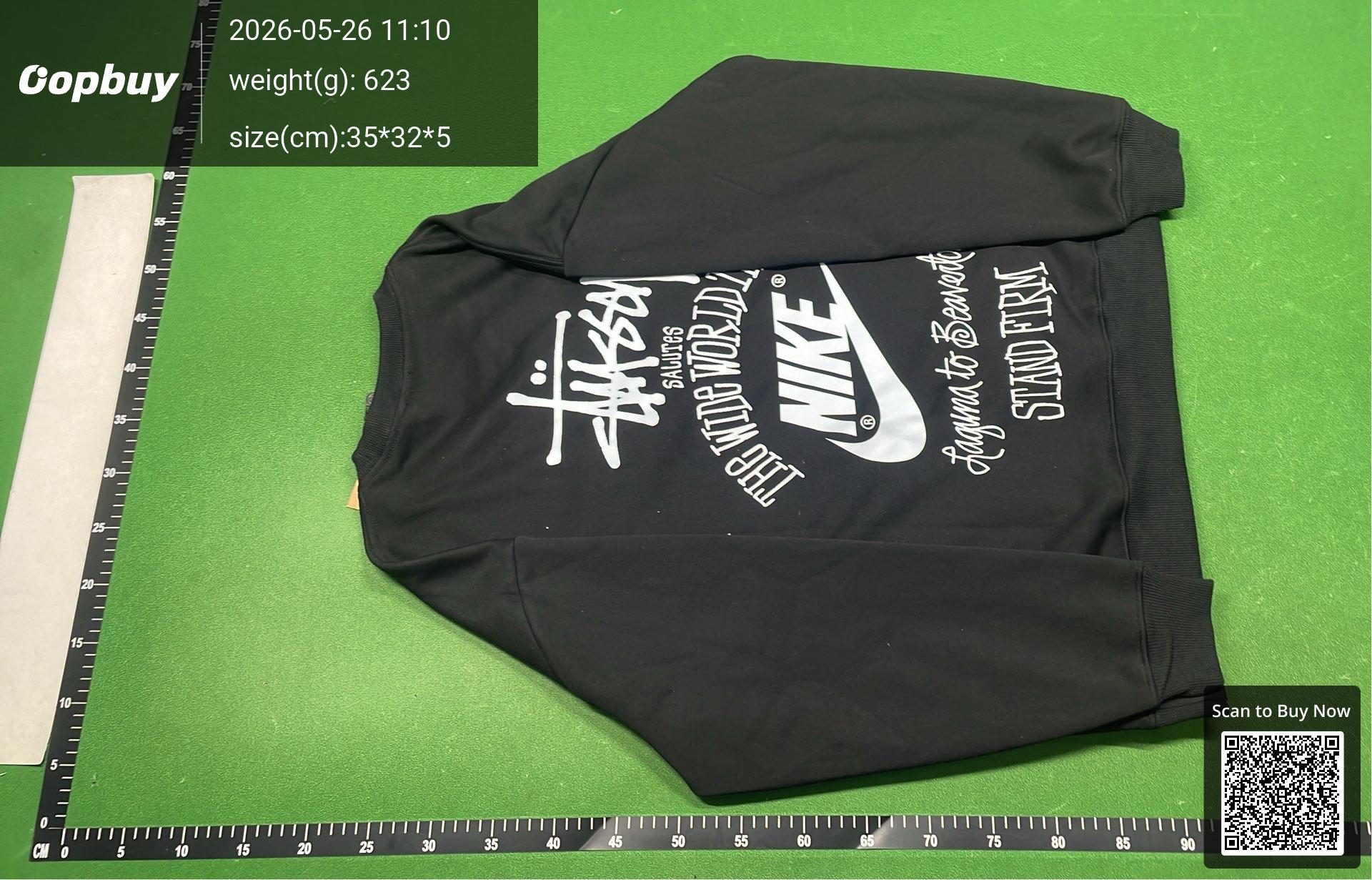 Foto QC 5 de Stussy Sweatshirt Pixel Collegiate Logo Black