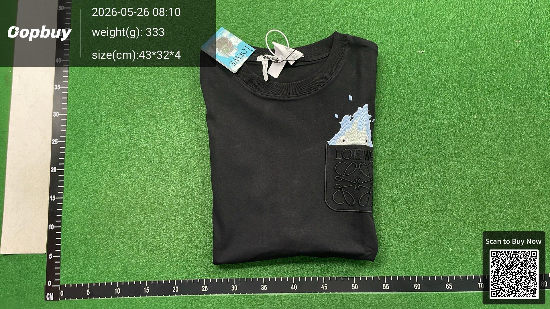Foto QC 8 de Loewe T-shirt Embroidered Multicolor Anagram Red