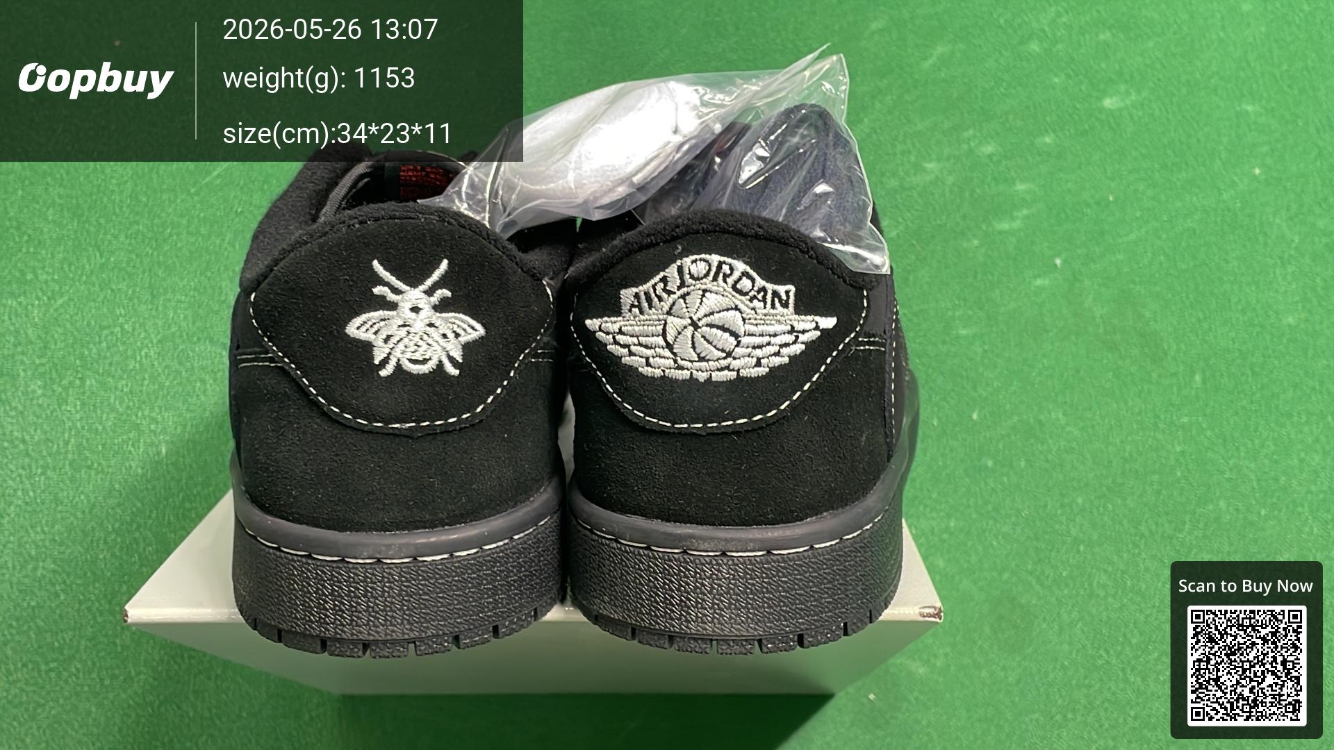 Foto QC 6 de Jordan 1 Retro Low OG SP Travis Scott Black Phantom DM7866-001