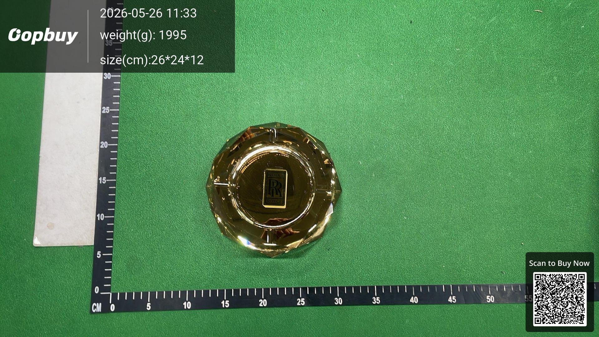 Foto QC 6 de Rolls-Royce Crystal Ashtray Clear