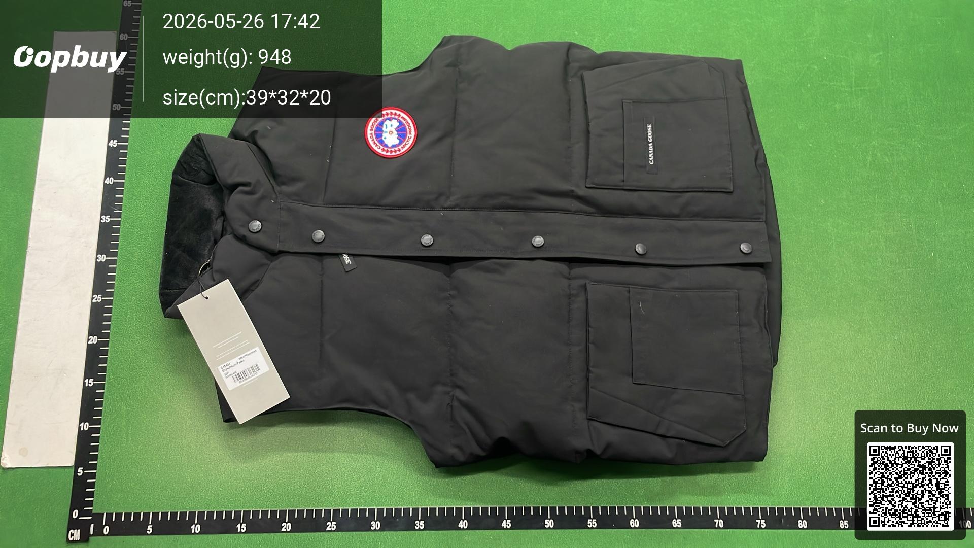 Foto QC 3 de Canada Goose Puffer Jacket Down Fur Trim Hood Black
