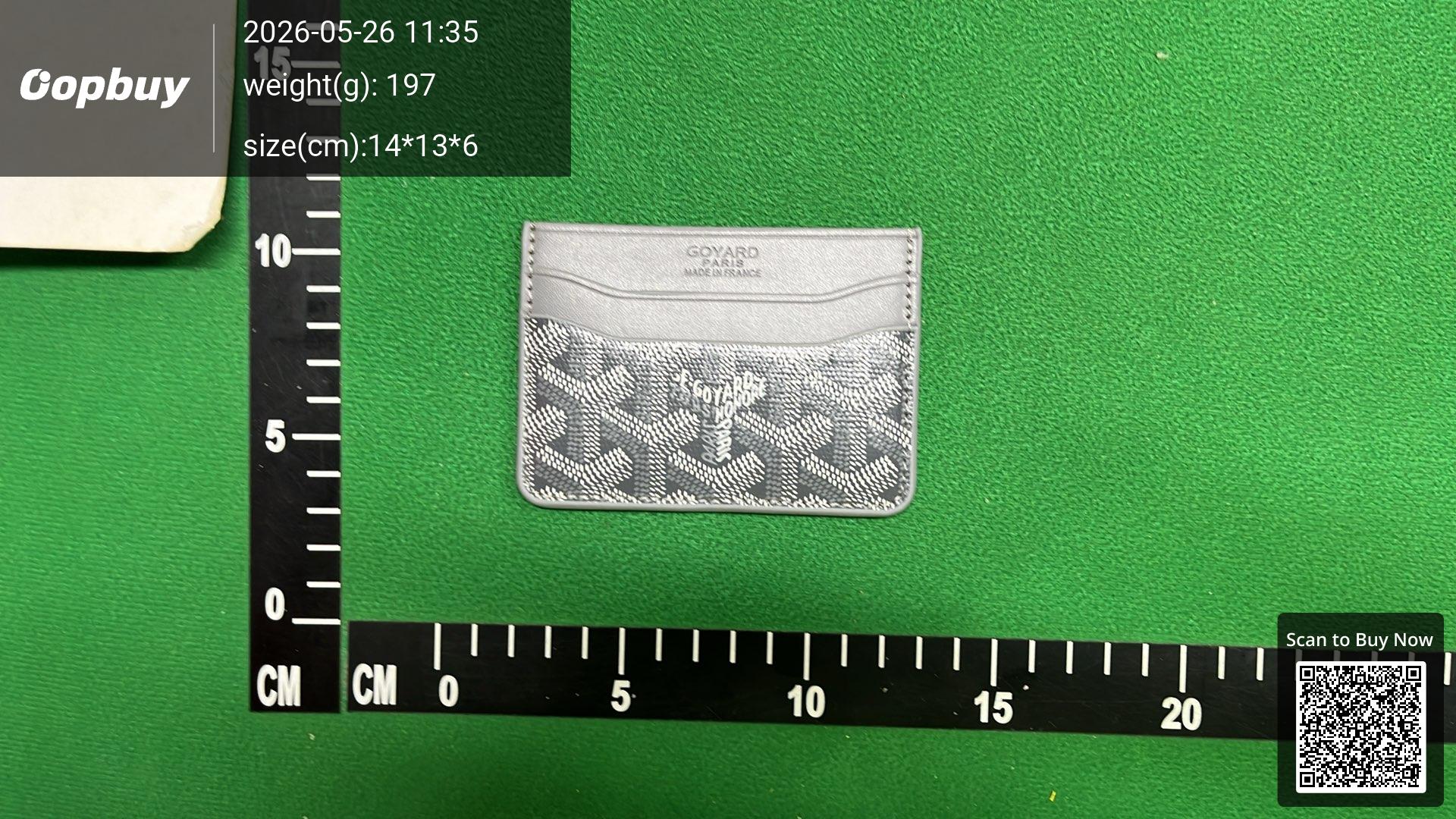 Foto QC 8 de Goyard Saint Sulpice Card Holder Goyardine Blue