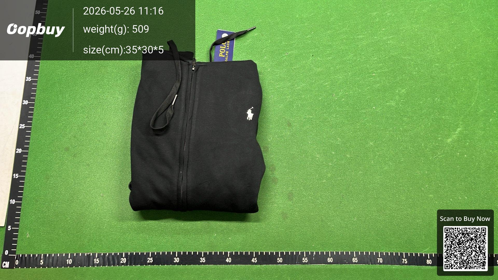 Foto QC 7 de Polo Ralph Lauren Zip Sweater Cotton Hoodie White