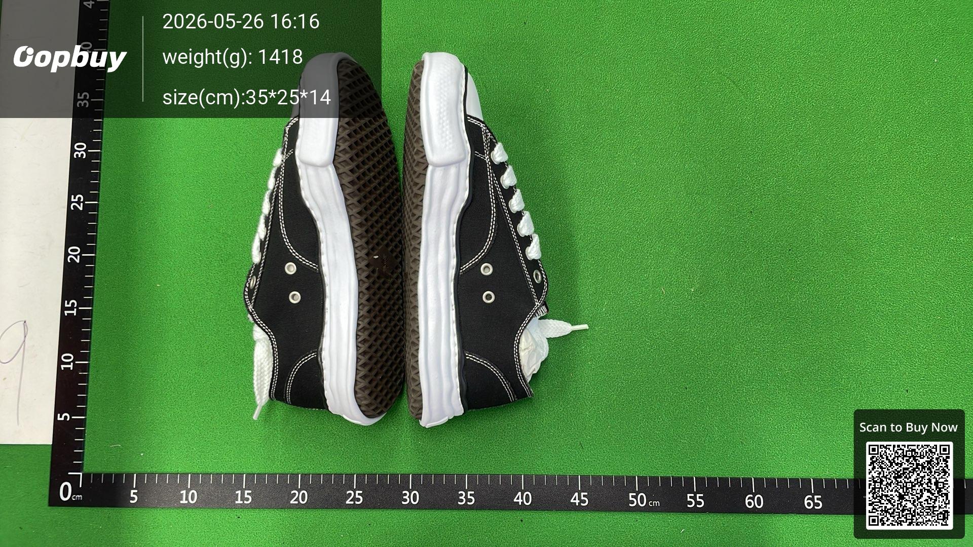 Foto QC 7 de Maison Mihara Yasuhiro Peterson Canvas Low Original Sole Black