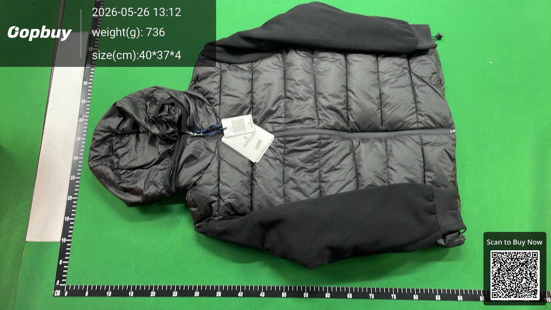 Foto QC 4 de Hermes Zip-up Jacket Embroidered Leather Trim White Brown