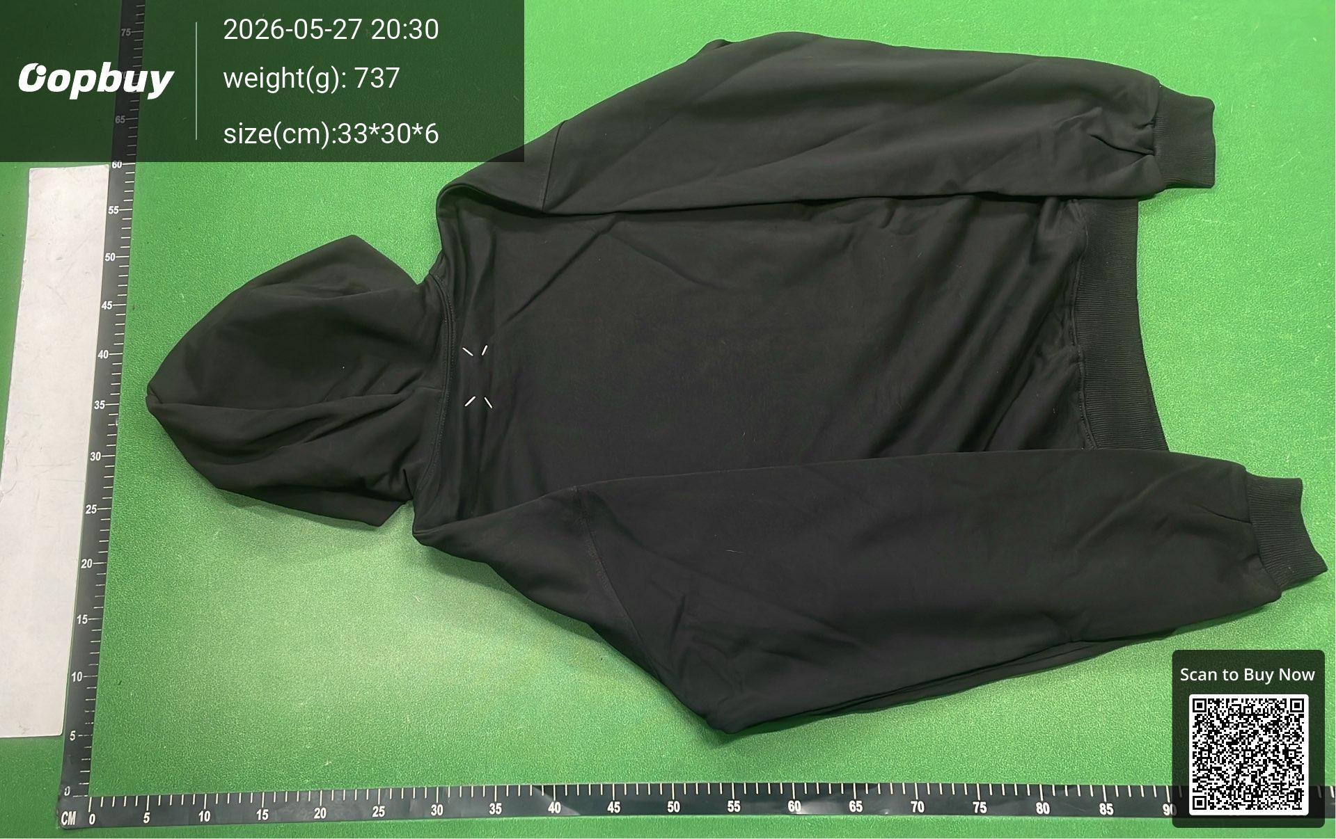 Foto QC 3 de Maison Margiela Hoodie Scattered Numeric Logo Black