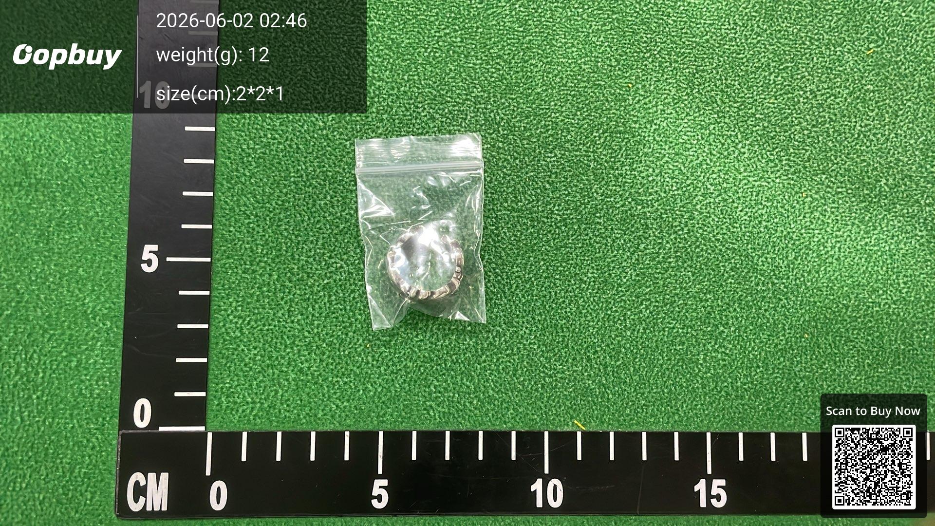 Foto QC 2 de Chrome Hearts Nail Ring Silver Silver