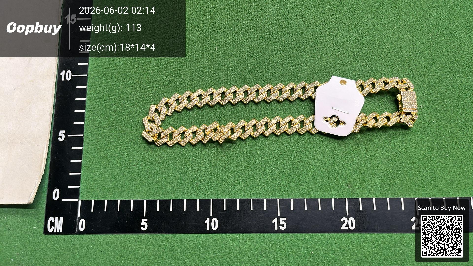 Foto QC 8 de Other Cuban Necklace Metal Crystal Silver