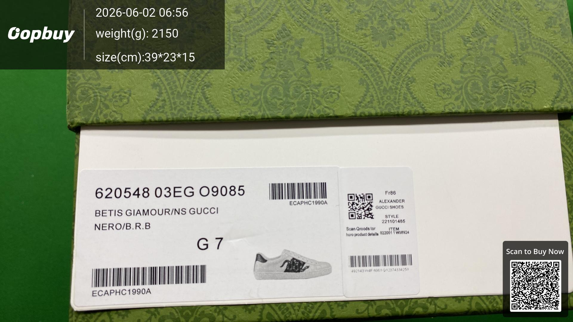 Foto QC 2 de Gucci Ace Low GG Supreme Bees 473762