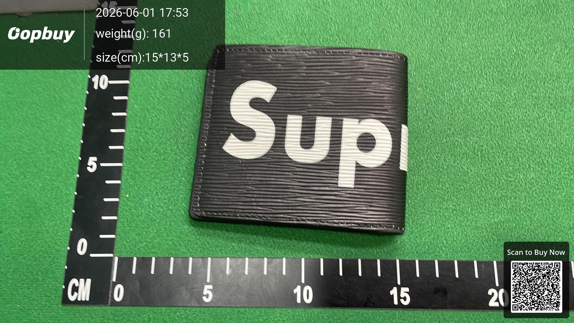 Foto QC 7 de Louis Vuitton x Supreme Slender Wallet Epi Leather Red