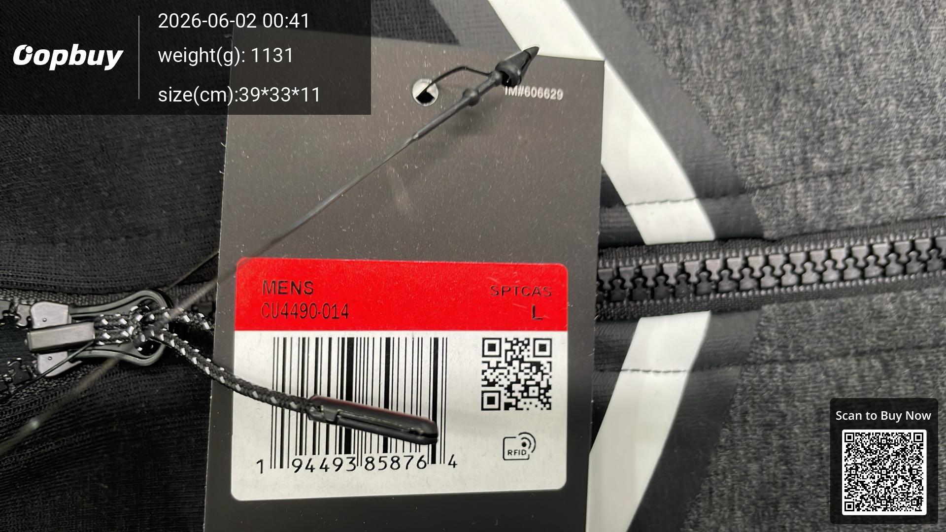 Foto QC 1 de Nike Central Cee Tech Fleece Jacket Full-Zip Black Rose Gold