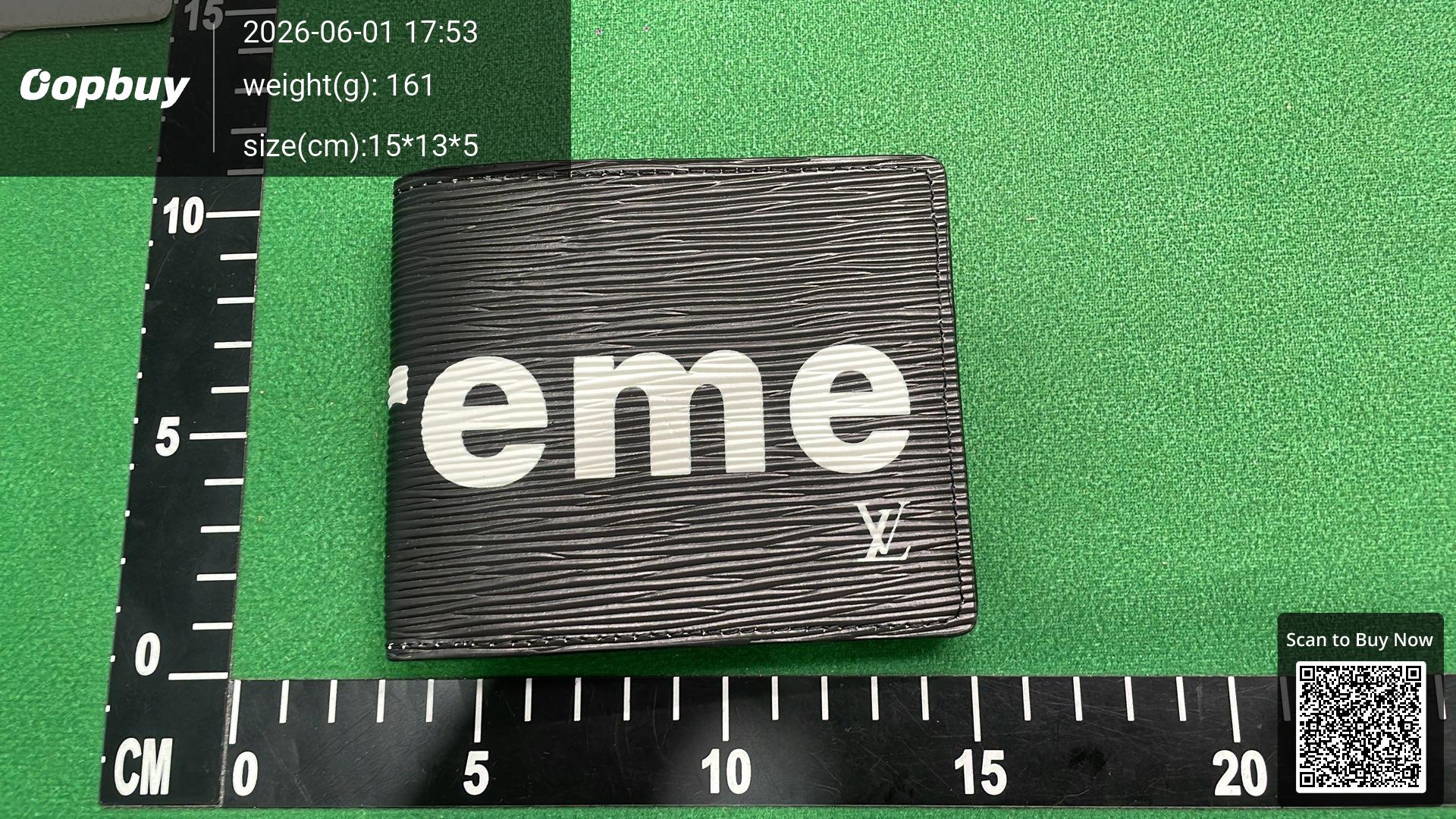 Foto QC 8 de Louis Vuitton x Supreme Slender Wallet Epi Leather Red