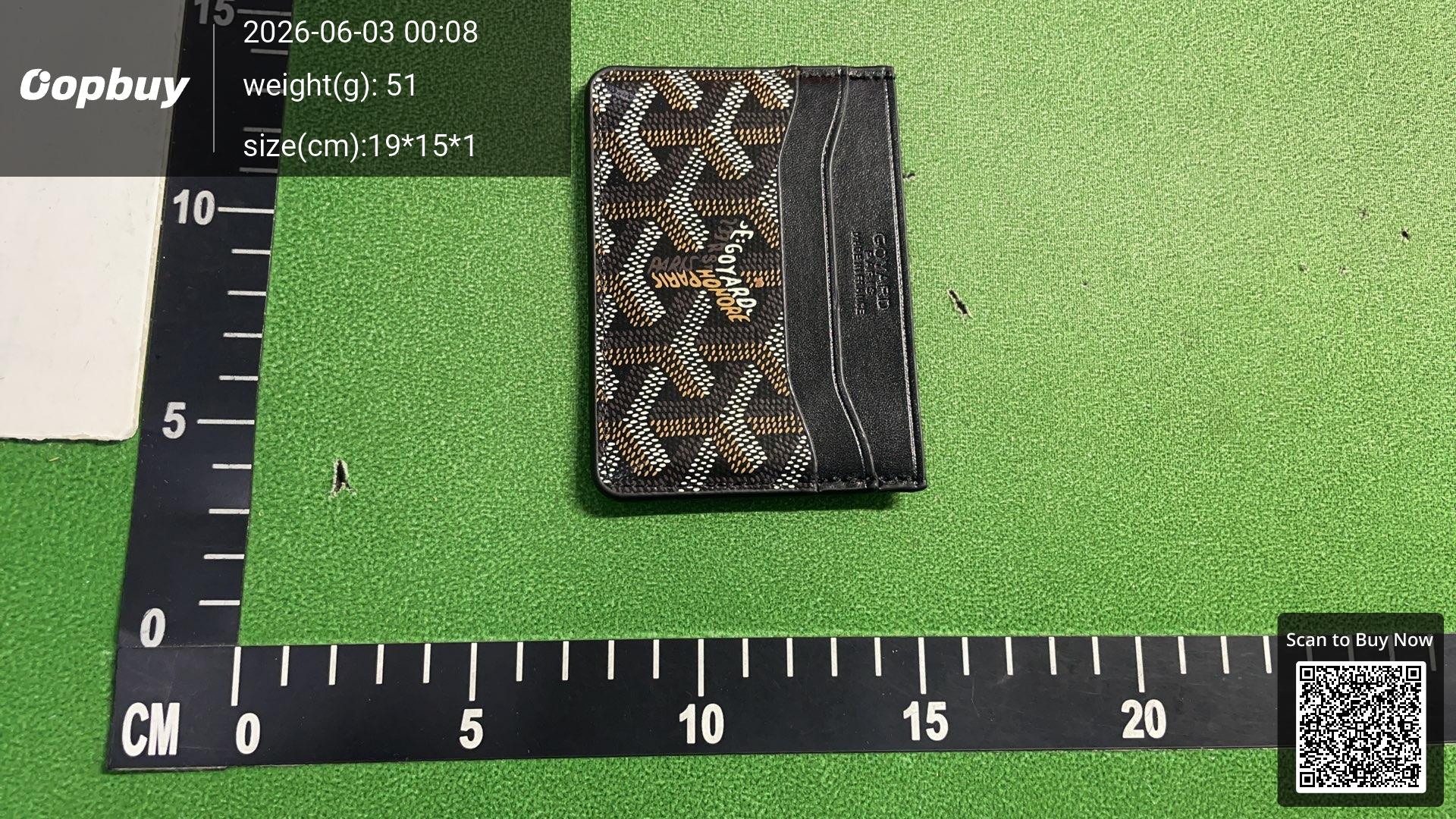 Foto QC 7 de Goyard Saint Sulpice Card Holder Goyardine Grey