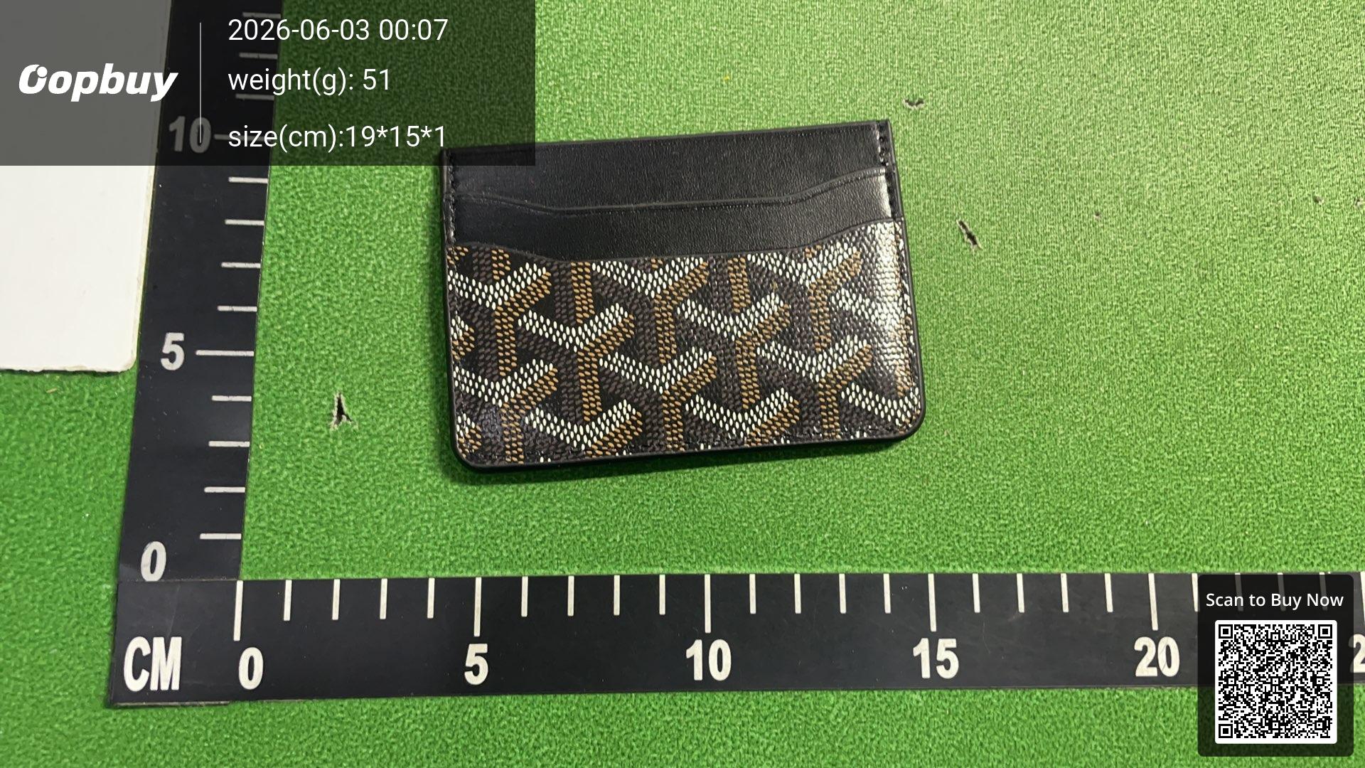 Foto QC 4 de Goyard Saint Sulpice Card Holder Goyardine Grey