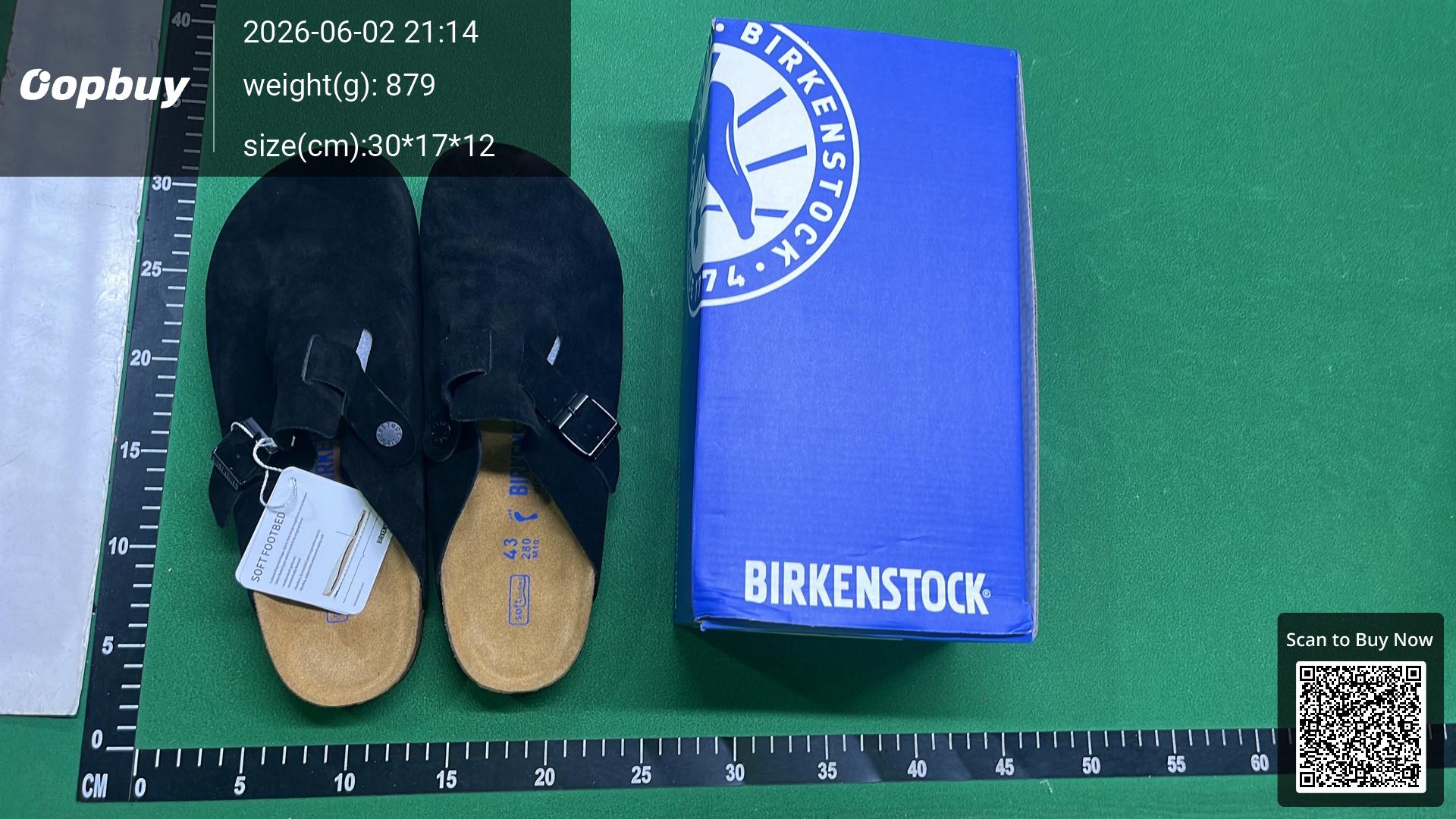 Foto QC 1 de Birkenstock Boston Soft Footbed Black Suede