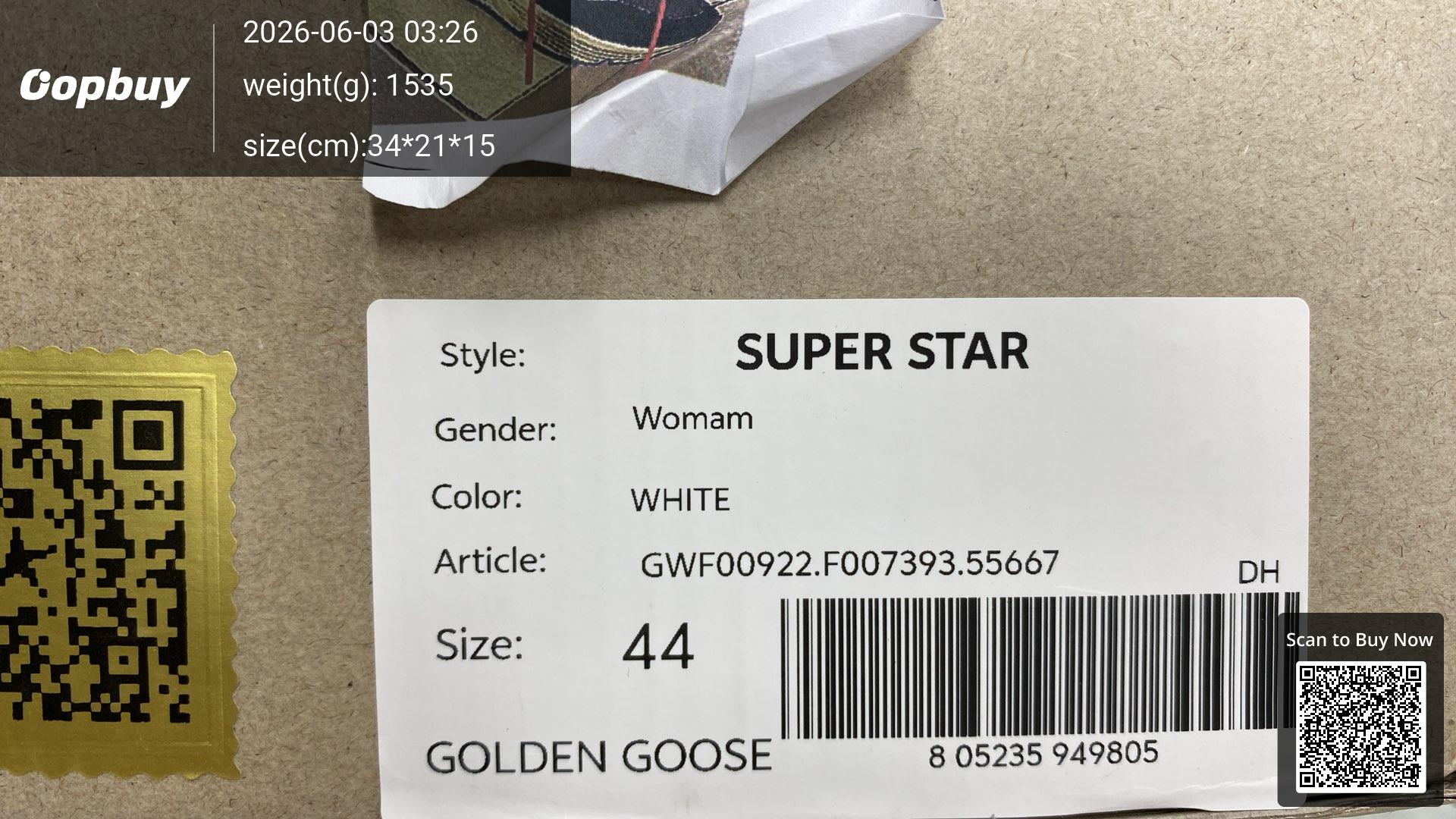Foto QC 2 de Golden Goose Running Sole Low Black White GMF00126.F003775.90352