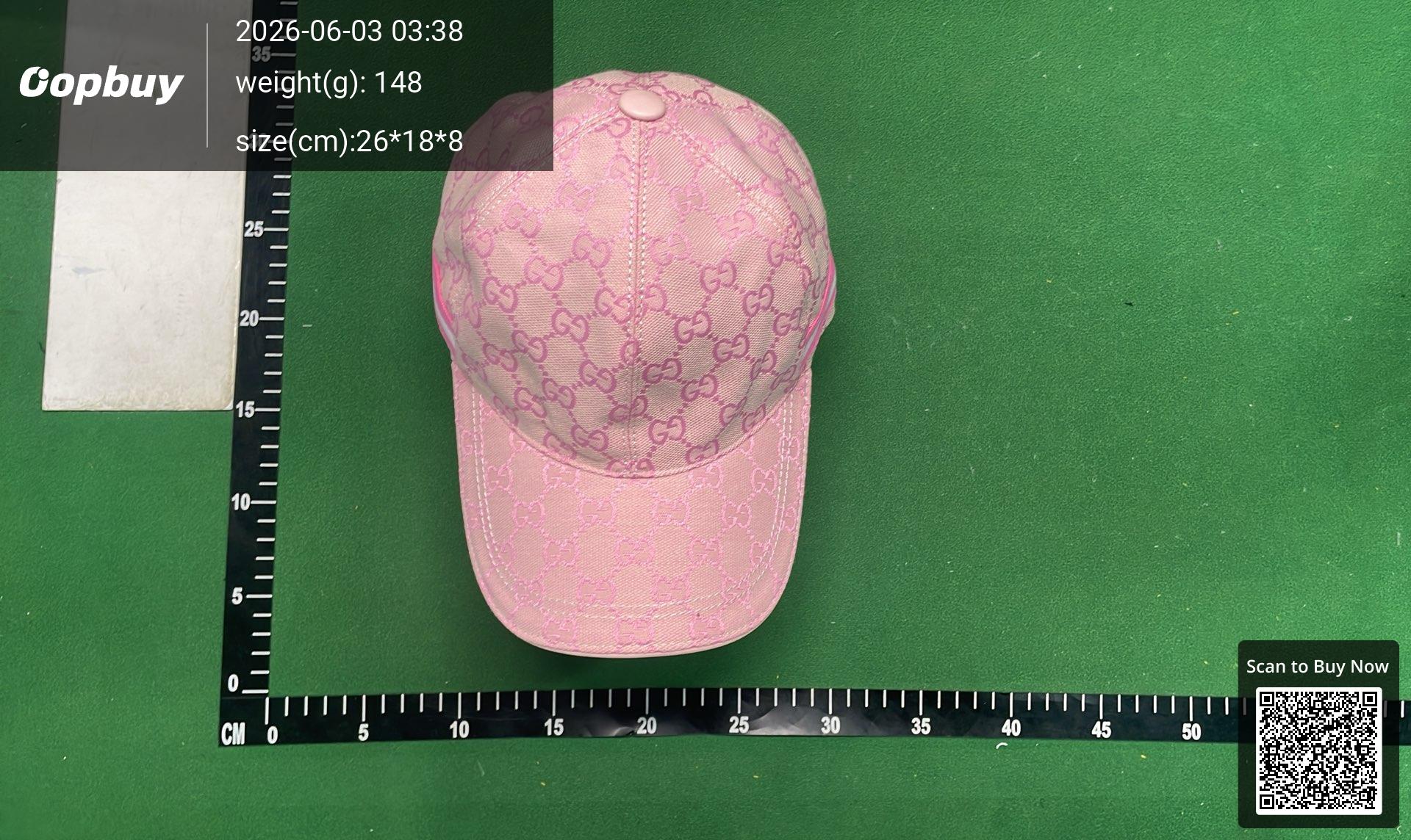 Foto QC 7 de Gucci GG Supreme Web Baseball Cap Black