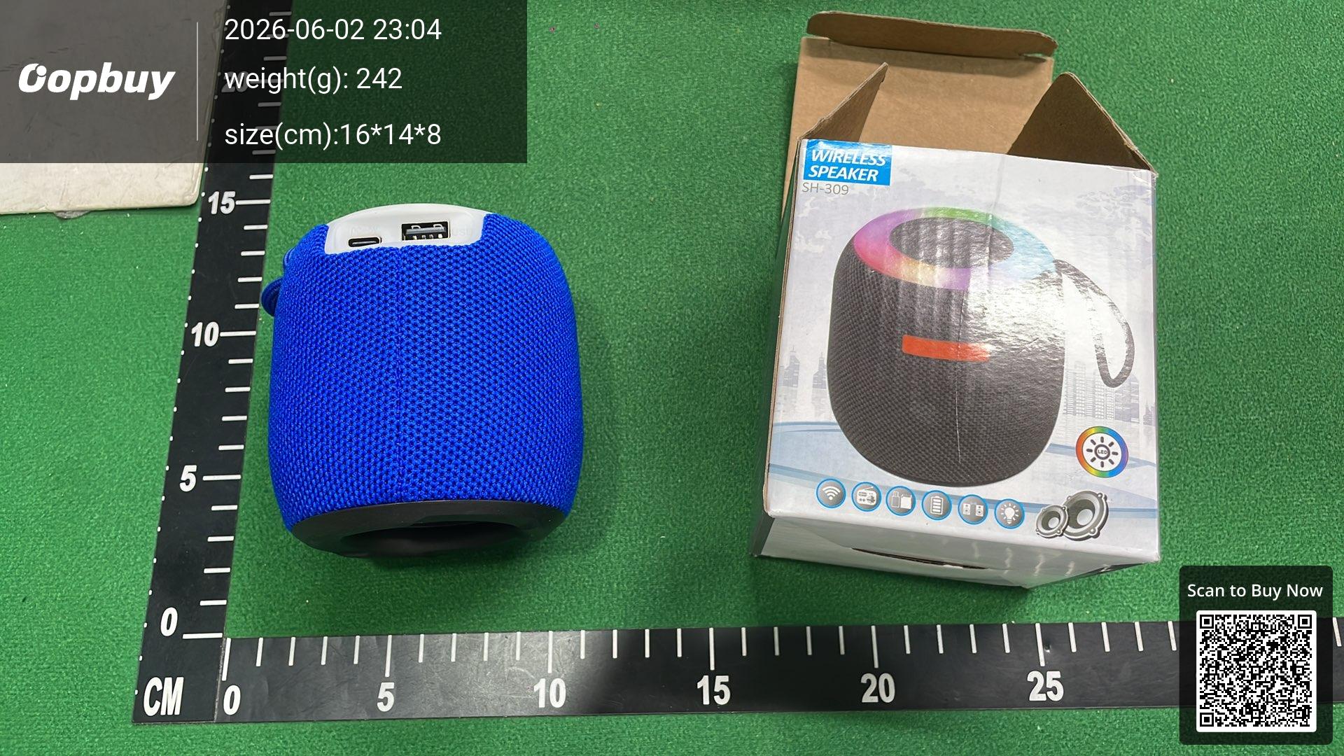 Foto QC 3 de S-H Portable Bluetooth Speaker Mini Bluetooth 5.0 Blue