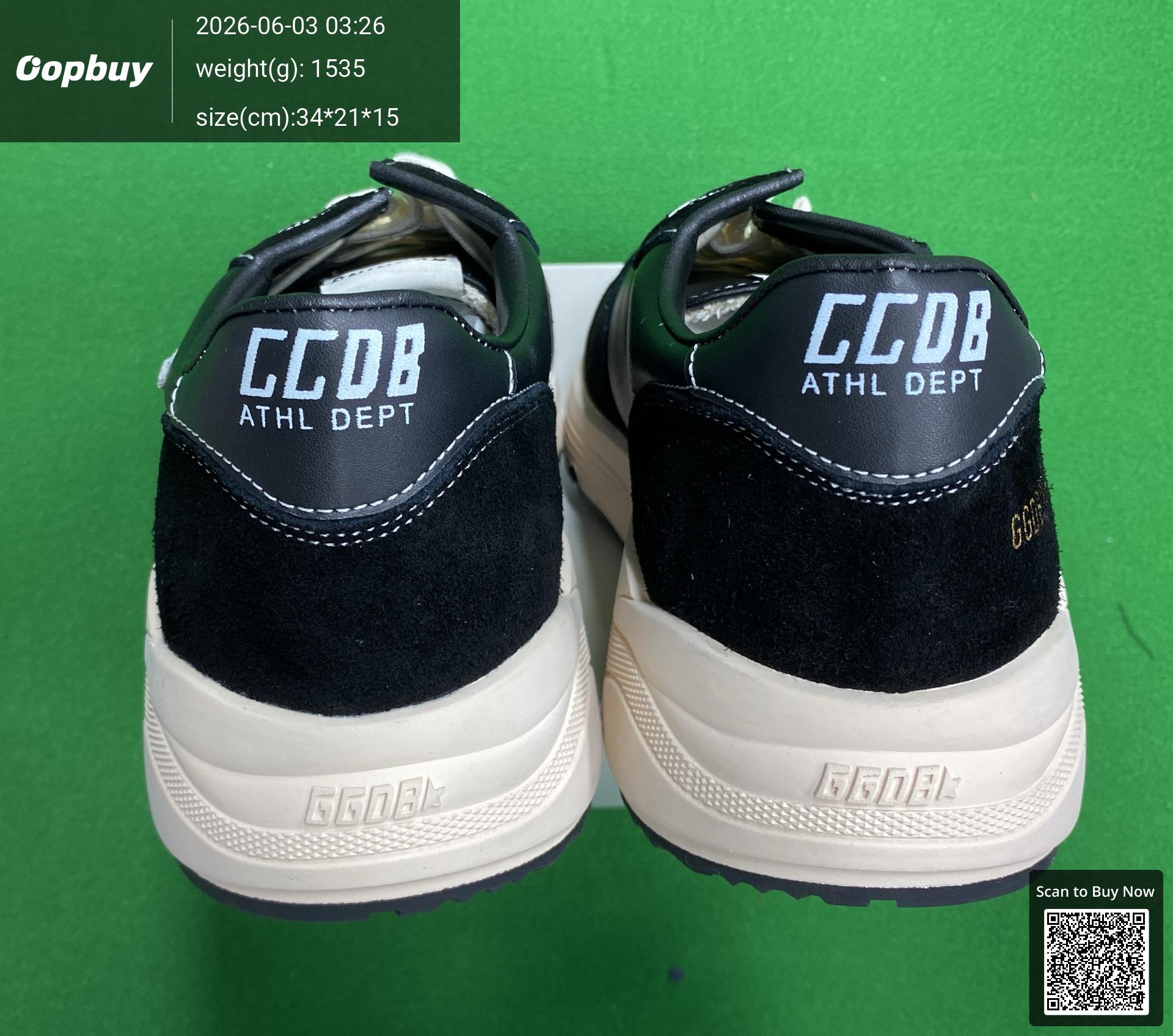 Foto QC 3 de Golden Goose Running Sole Low Black White GMF00126.F003775.90352