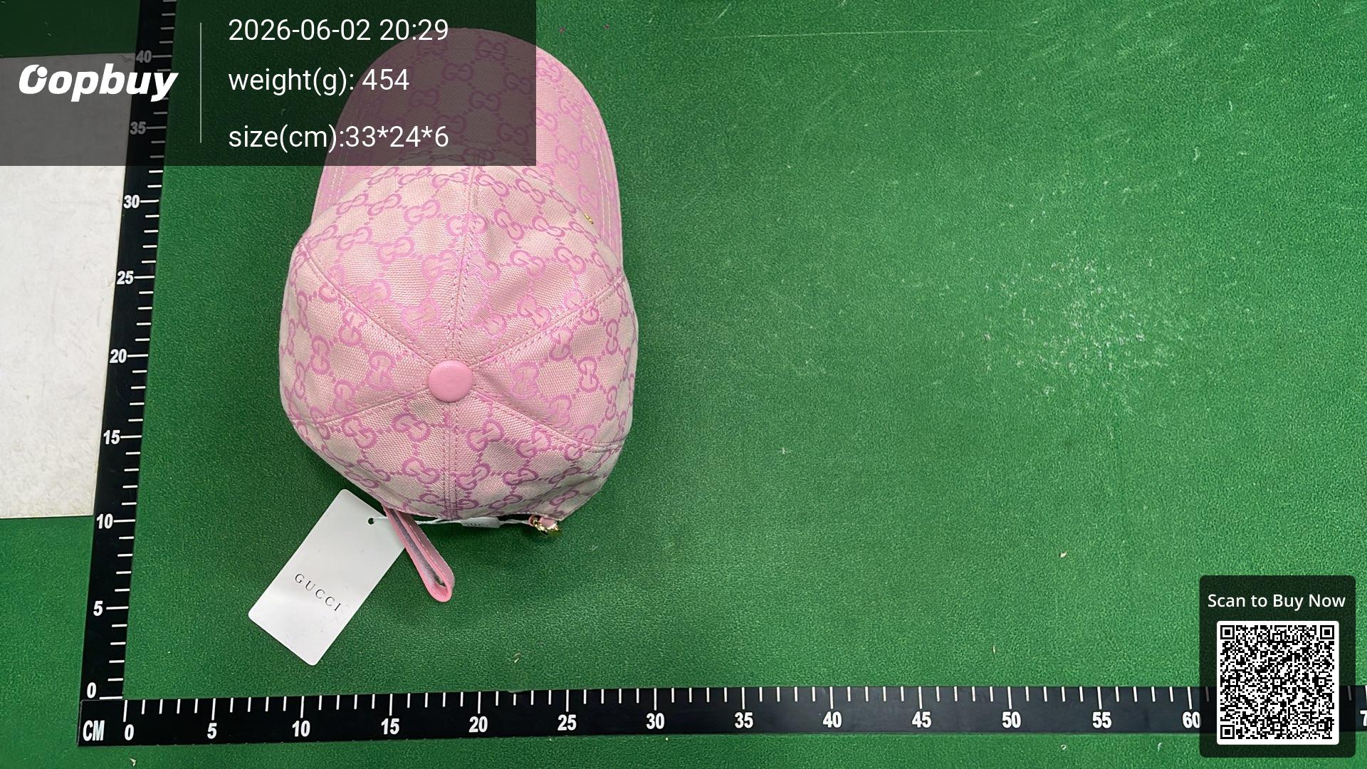 Foto QC 5 de Gucci Original GG Canvas Cap Pink
