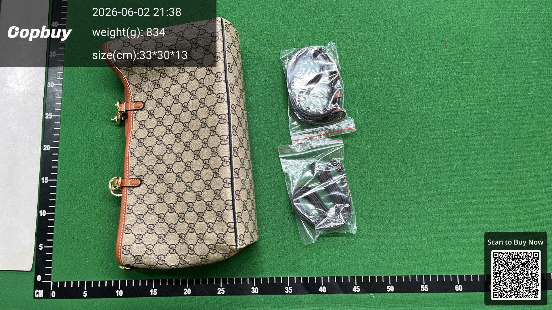 Foto QC 6 de Gucci Ophidia Medium Tote Bag Beige/White GG Supreme Canvas