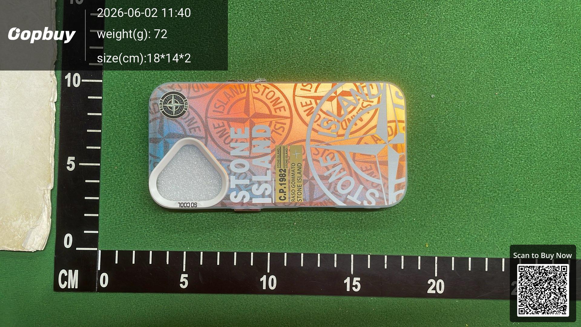 Foto QC 6 de Stone Island Compass Case for iPhone 15 Pro Grey
