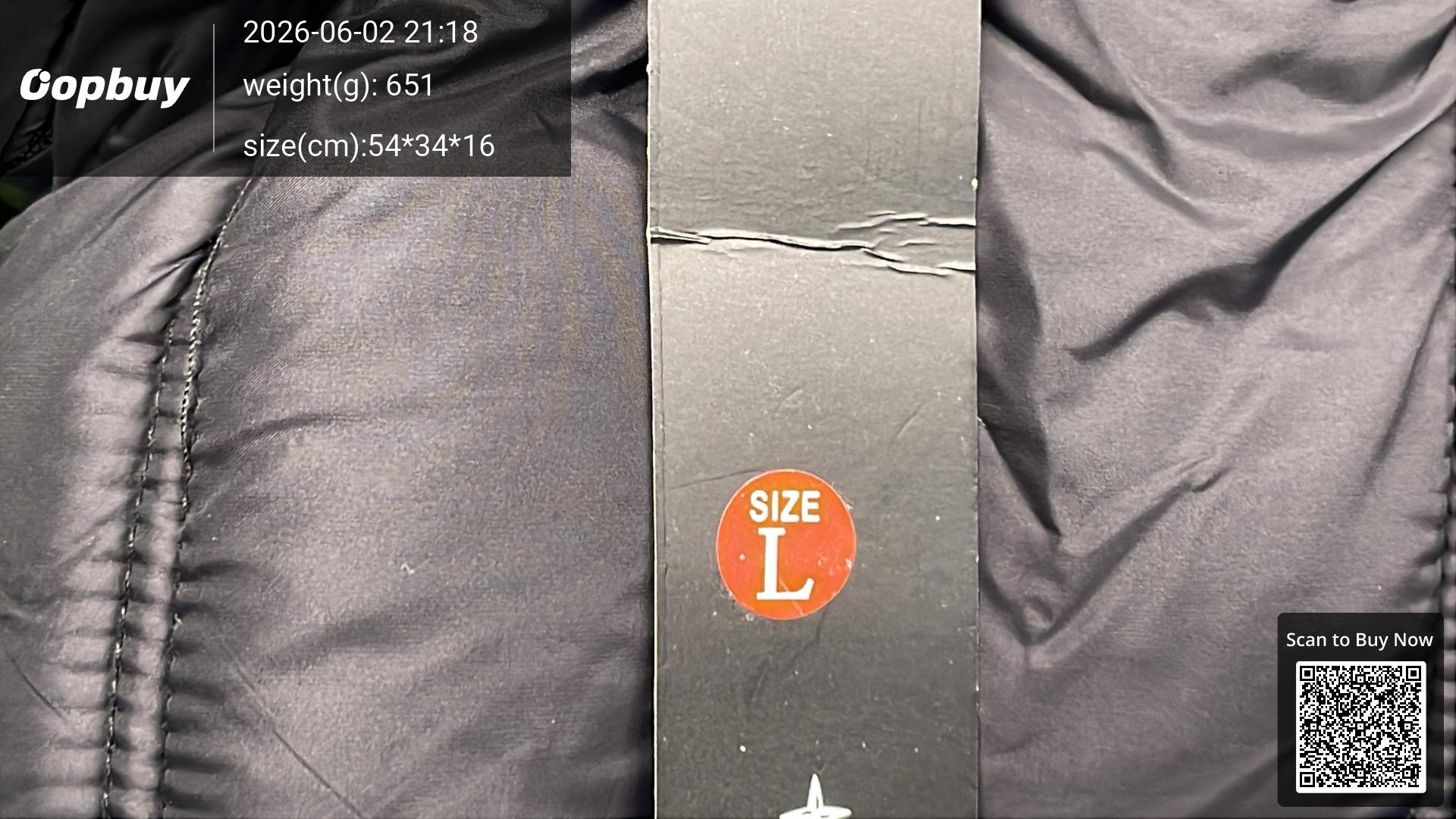 Foto QC 1 de Stone Island Puffer Jacket Glossy Hooded Black