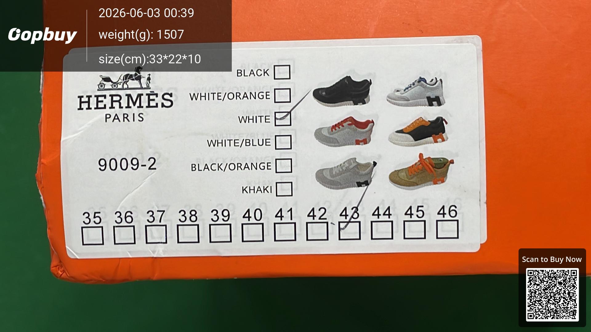 Foto QC 8 de Hermes Bouncing Low White Red